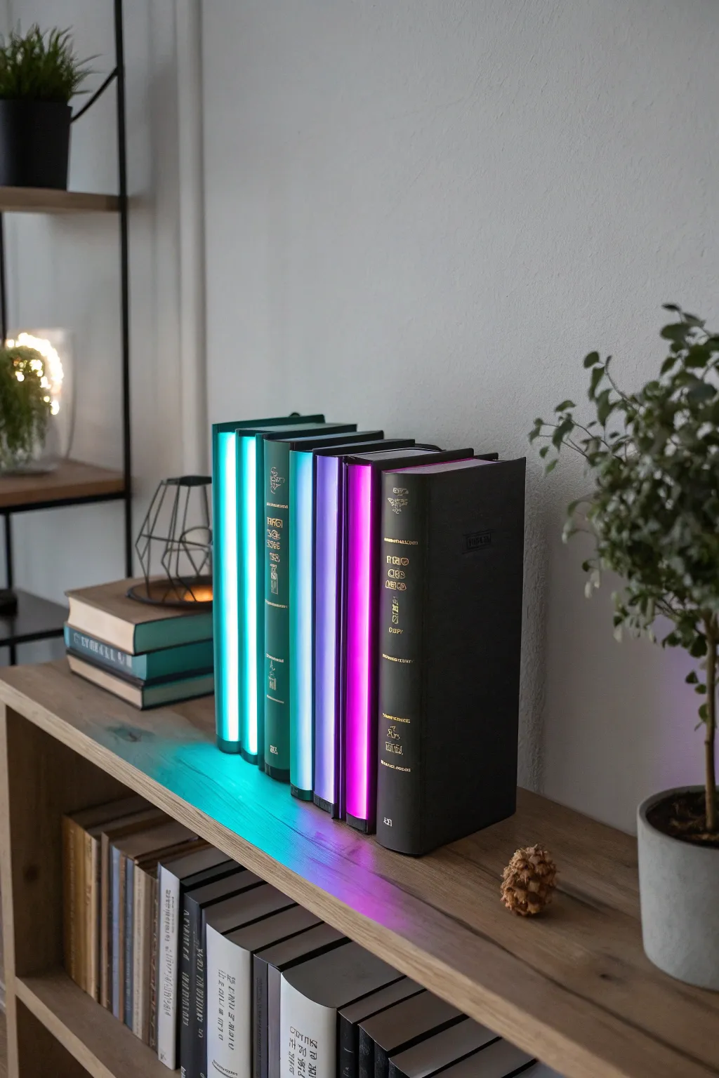 Enchant your shelves with magical glow-in-the-dark book spines, where simplicity meets whimsy.