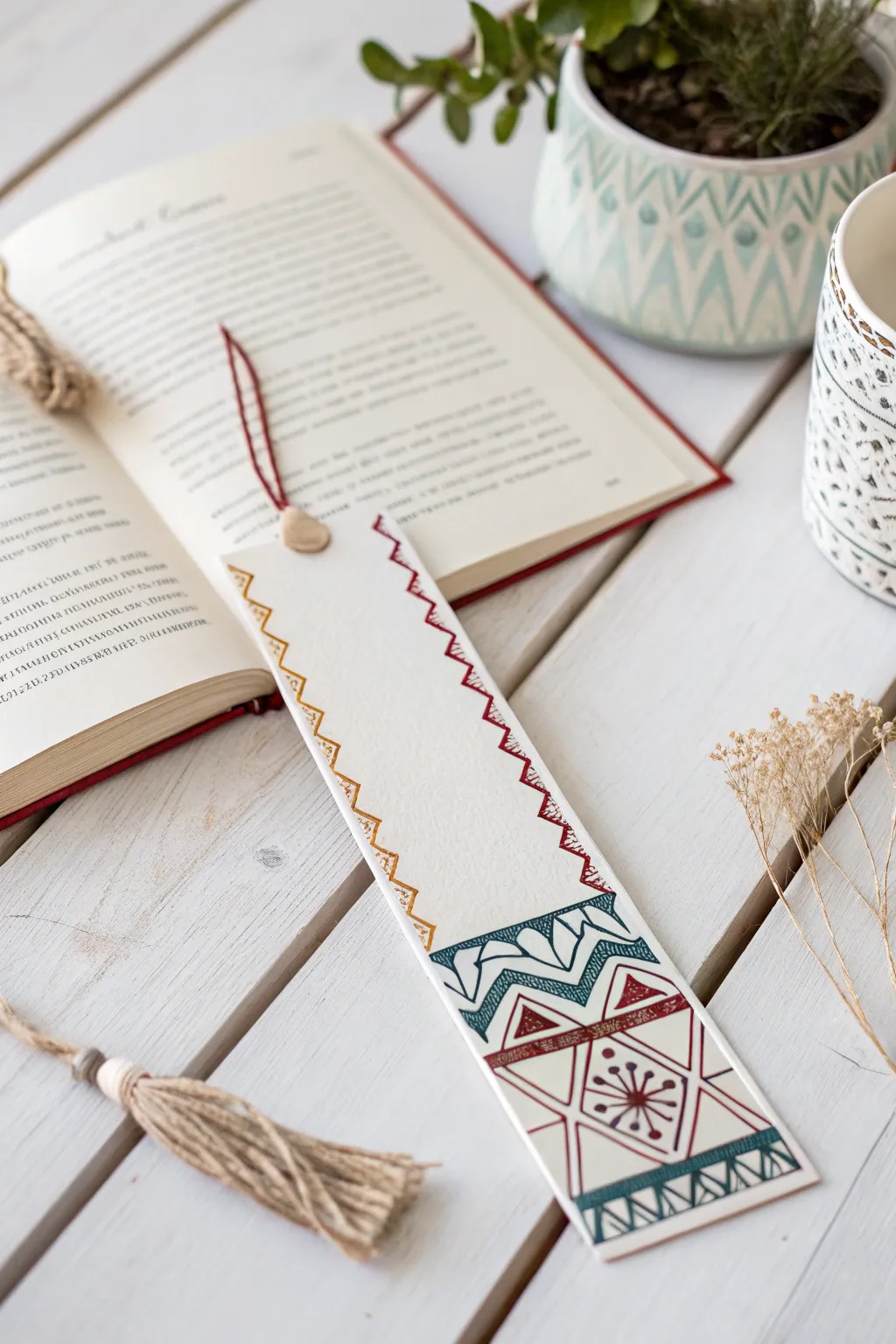 Transform your reading experience with these beautifully crafted patterned edge bookmarks.
