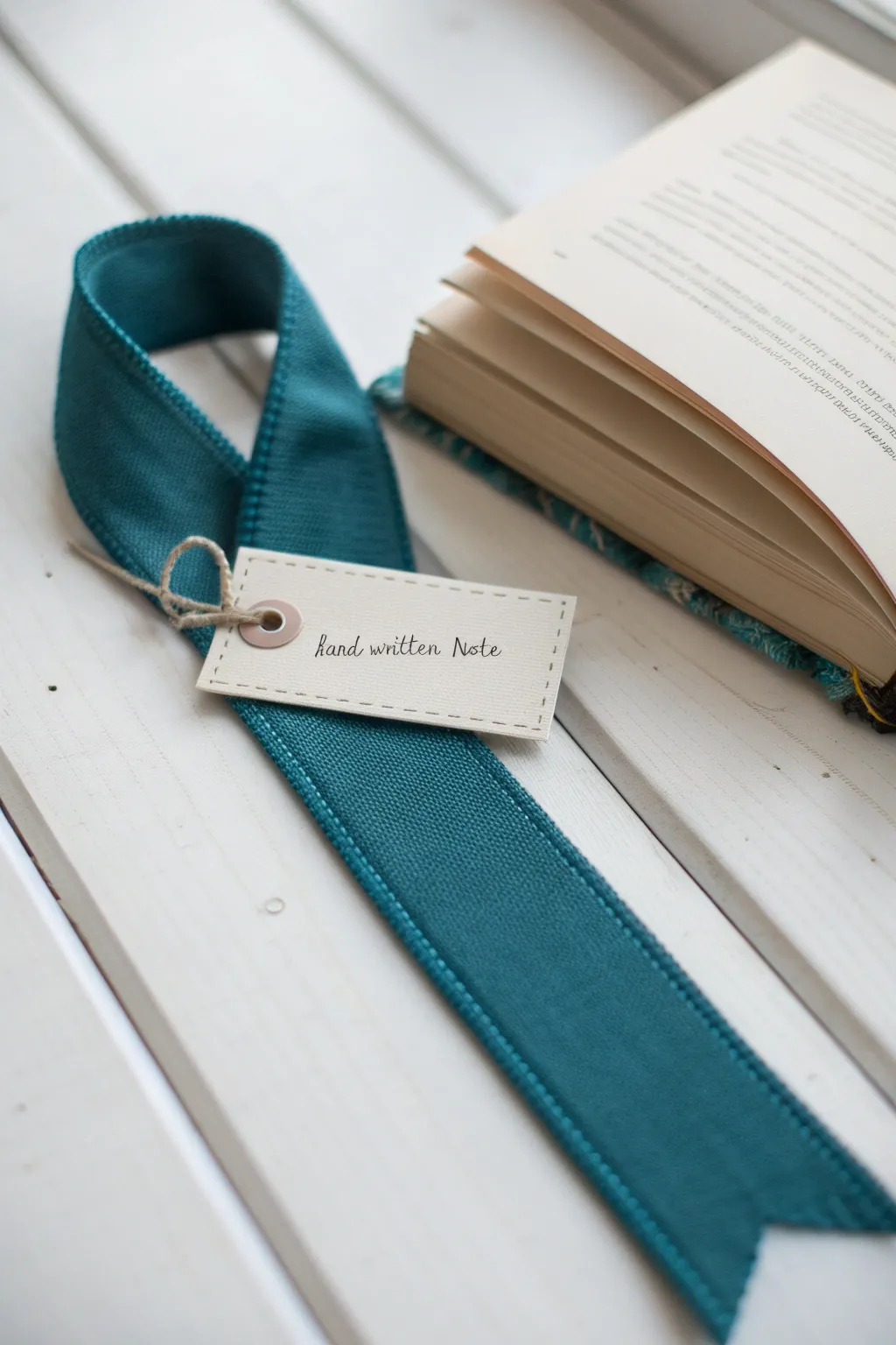 Elevate your reading experience with a handcrafted bookmark ribbon featuring a charming pocket for your notes or quotes.