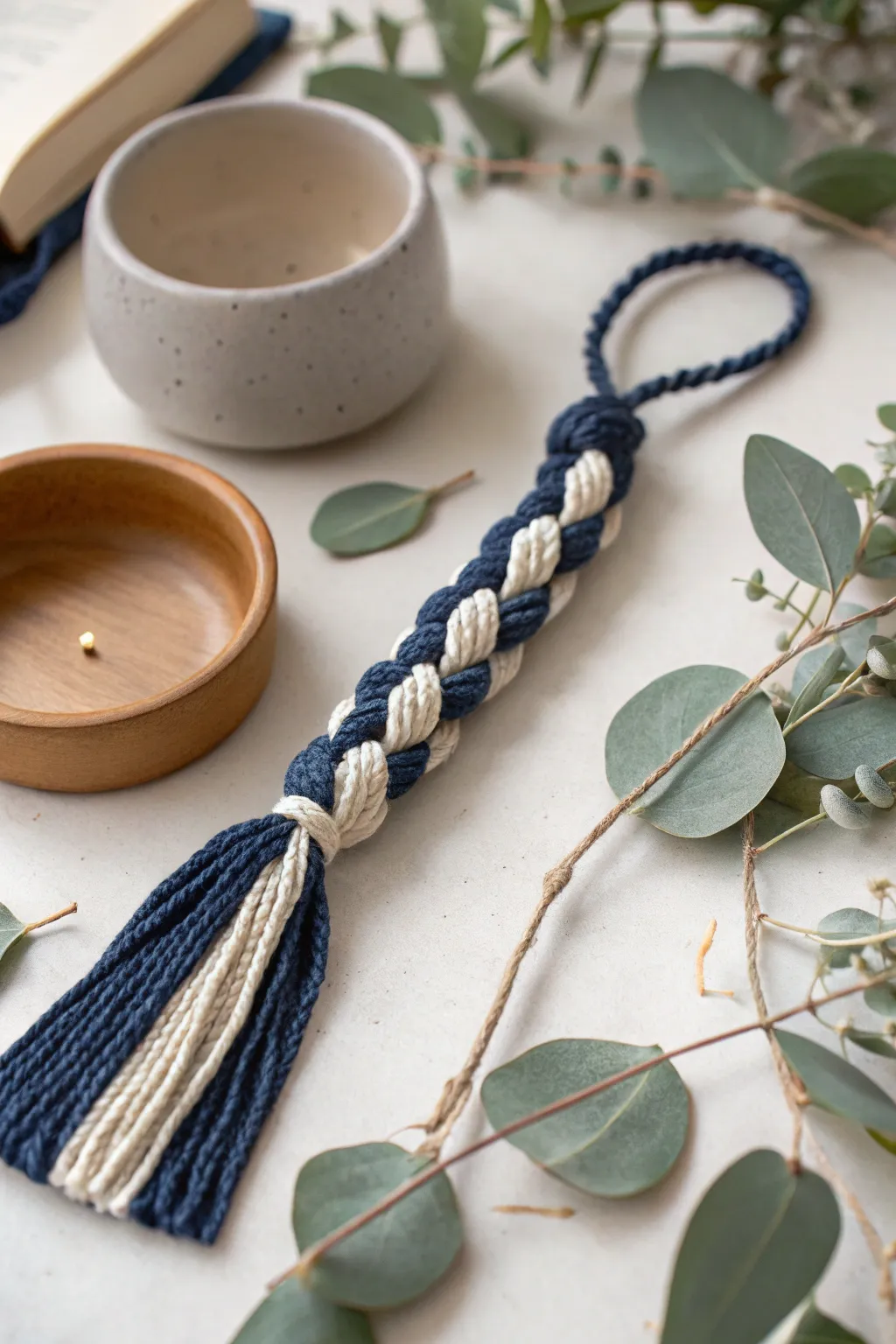 Elevate your reading experience with a handcrafted twisted twine bookmark, where simplicity meets striking beauty.