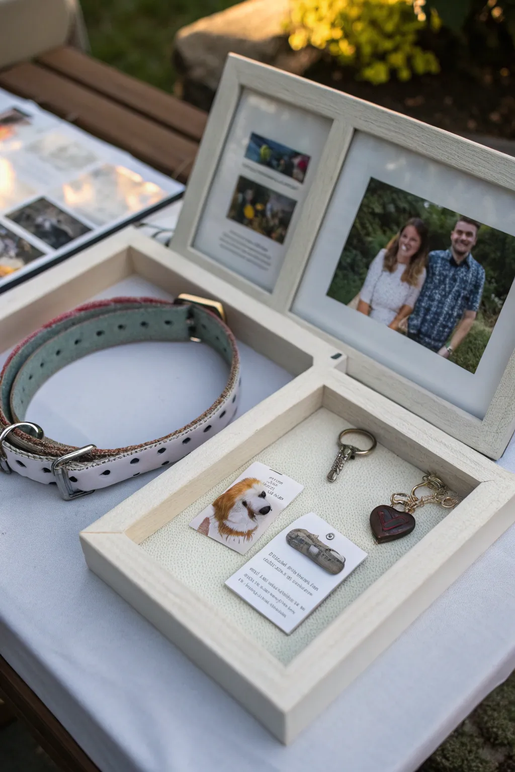 Create a heartfelt pet memorial with a custom box frame.