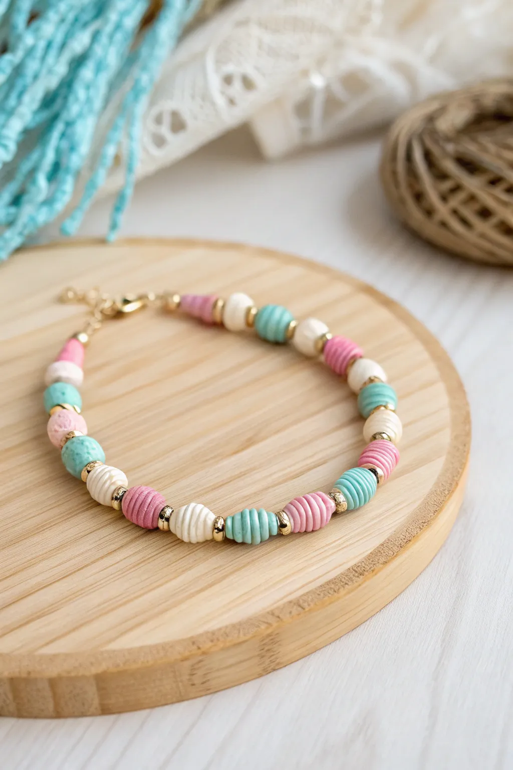 Transform simple paper into wearable art with these eco-friendly paper beads. #CraftedElegance #EcoChic