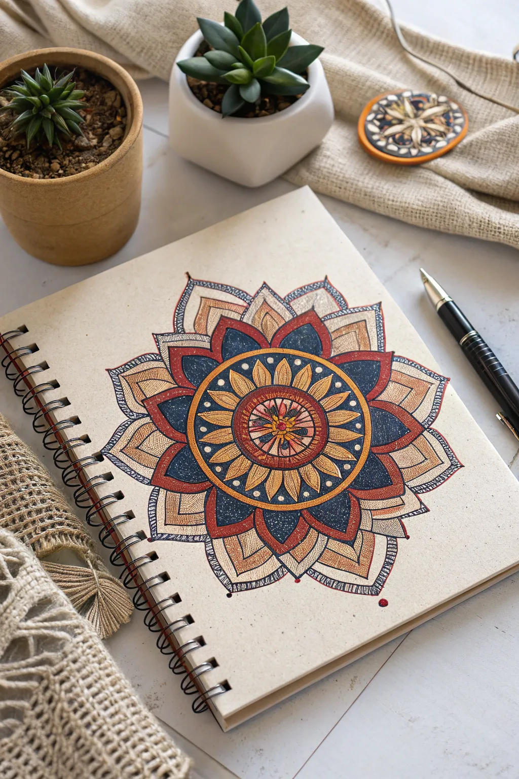 Elevate your journaling with mindful mandalas — a touch of zen in every line.