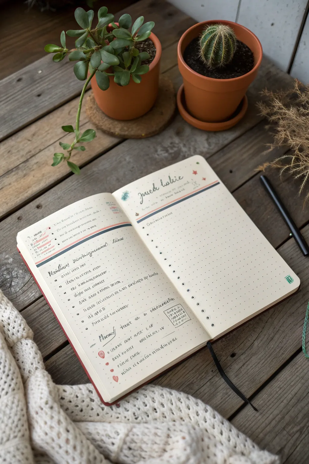 Clear your mind and embrace the beauty of simplicity with a brain dump page. #BulletJournalIdeas #MinimalistBoho