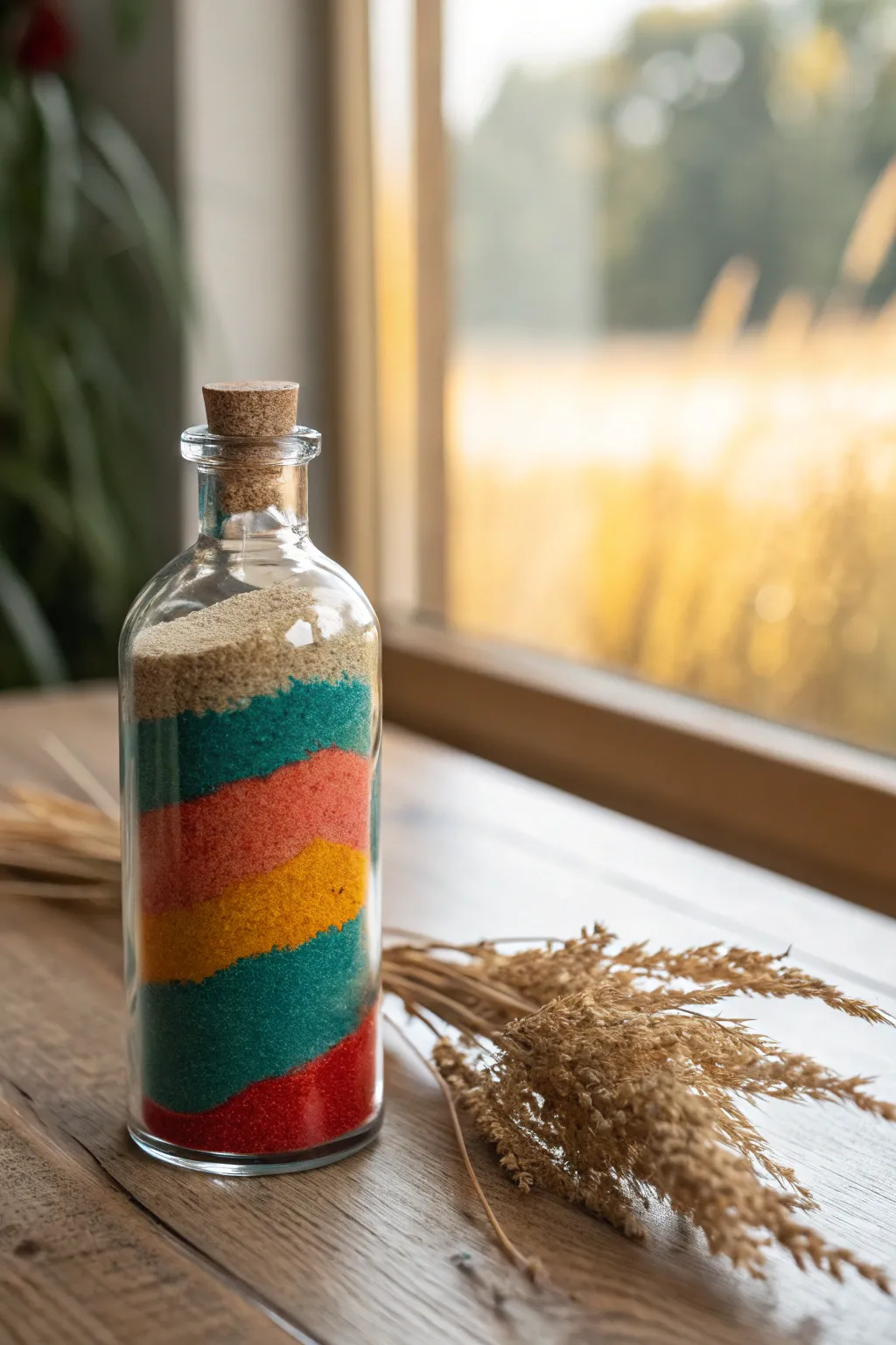 Capture the beauty of creativity with mesmerizing sand art bottles. Perfect for a touch of personalized decor!