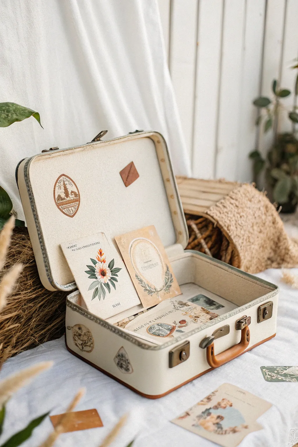 Discover the charm of a suitcase surprise for your next baby shower.