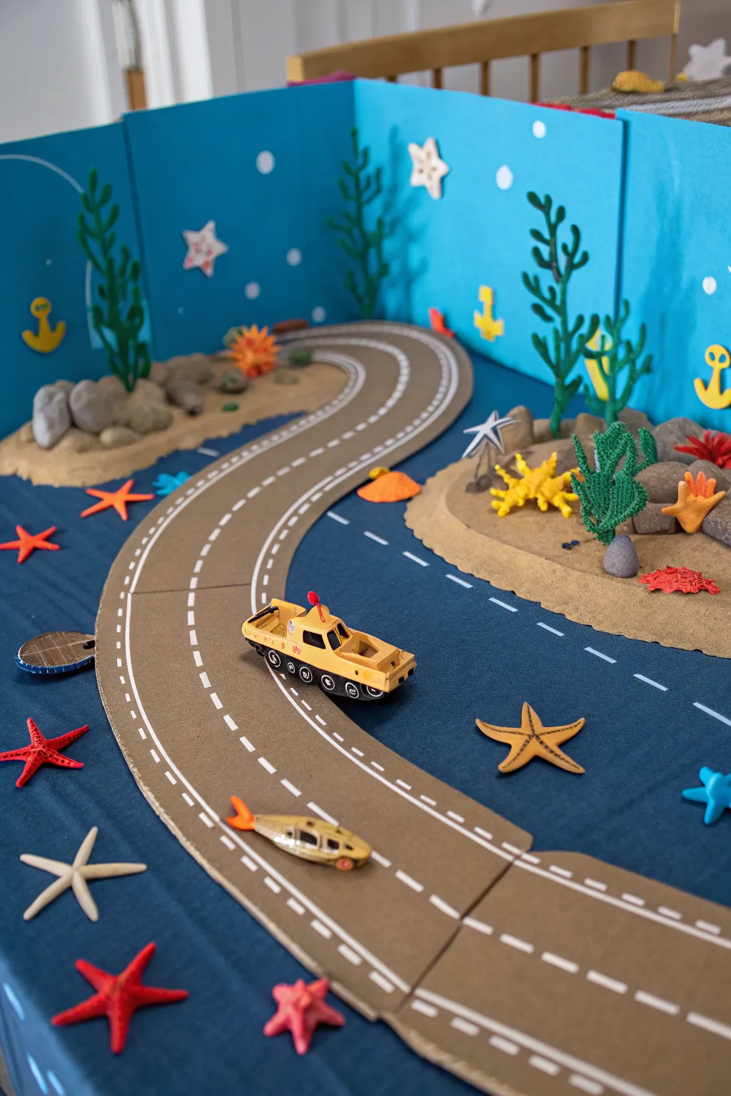 Dive into creativity with this handcrafted underwater race track adventure!