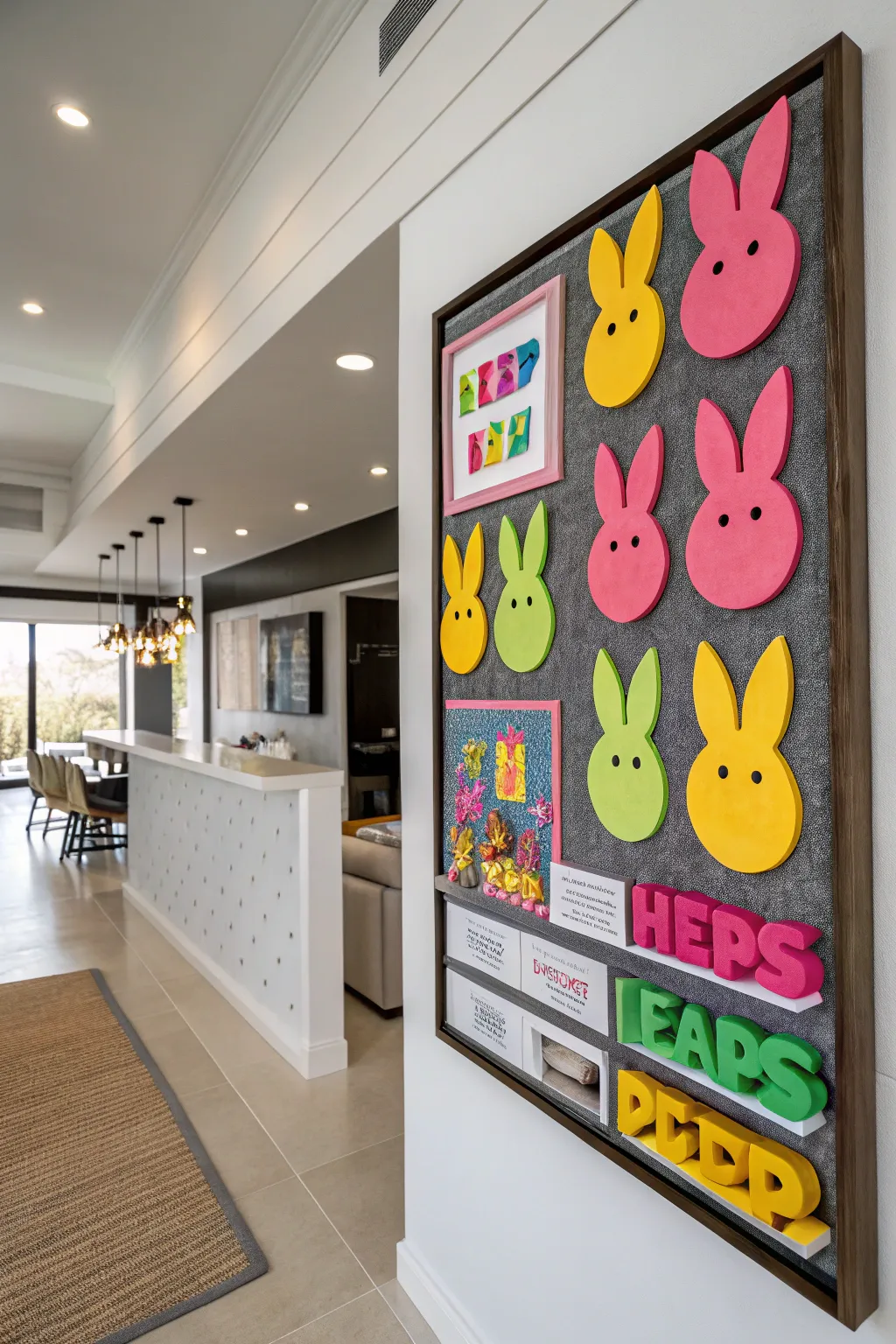 Peeps reimagined with a vibrant pop art twist.