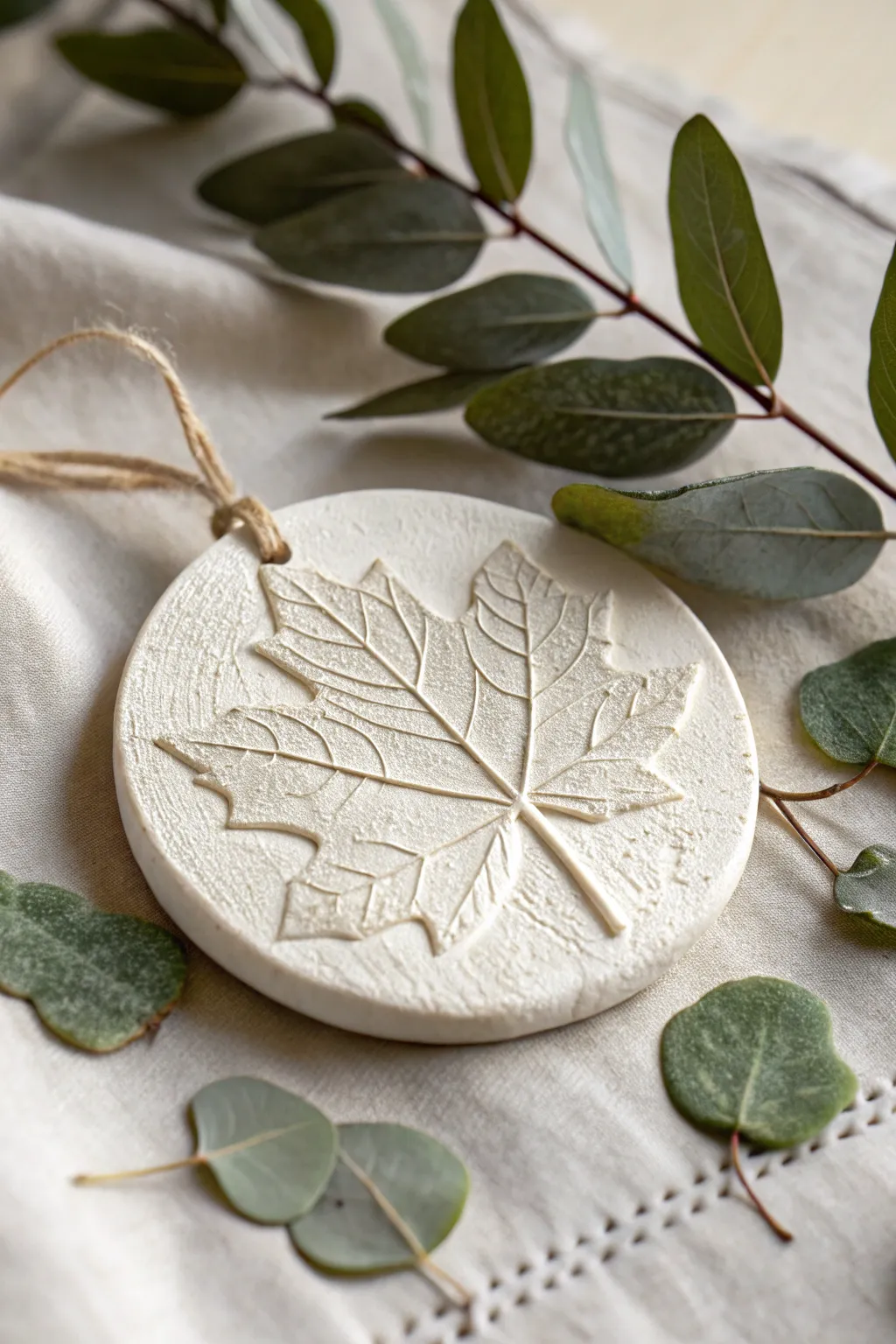 Capture the essence of nature this holiday season with stunning leaf-imprinted clay ornaments. Perfect for adding a rustic, earthy touch to your festive decor!