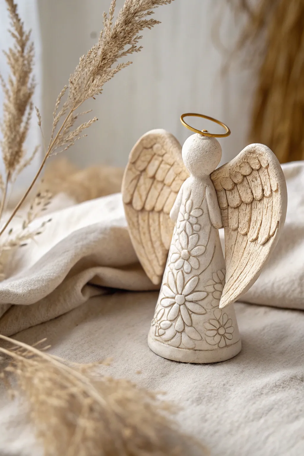 Embrace the serene beauty of handcrafted clay angels this holiday season.