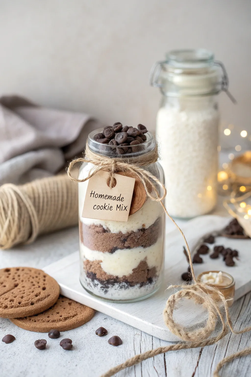Layer your love with our charming cookie mix jars, perfect for gifting and gracing your kitchen shelf with beauty and joy.