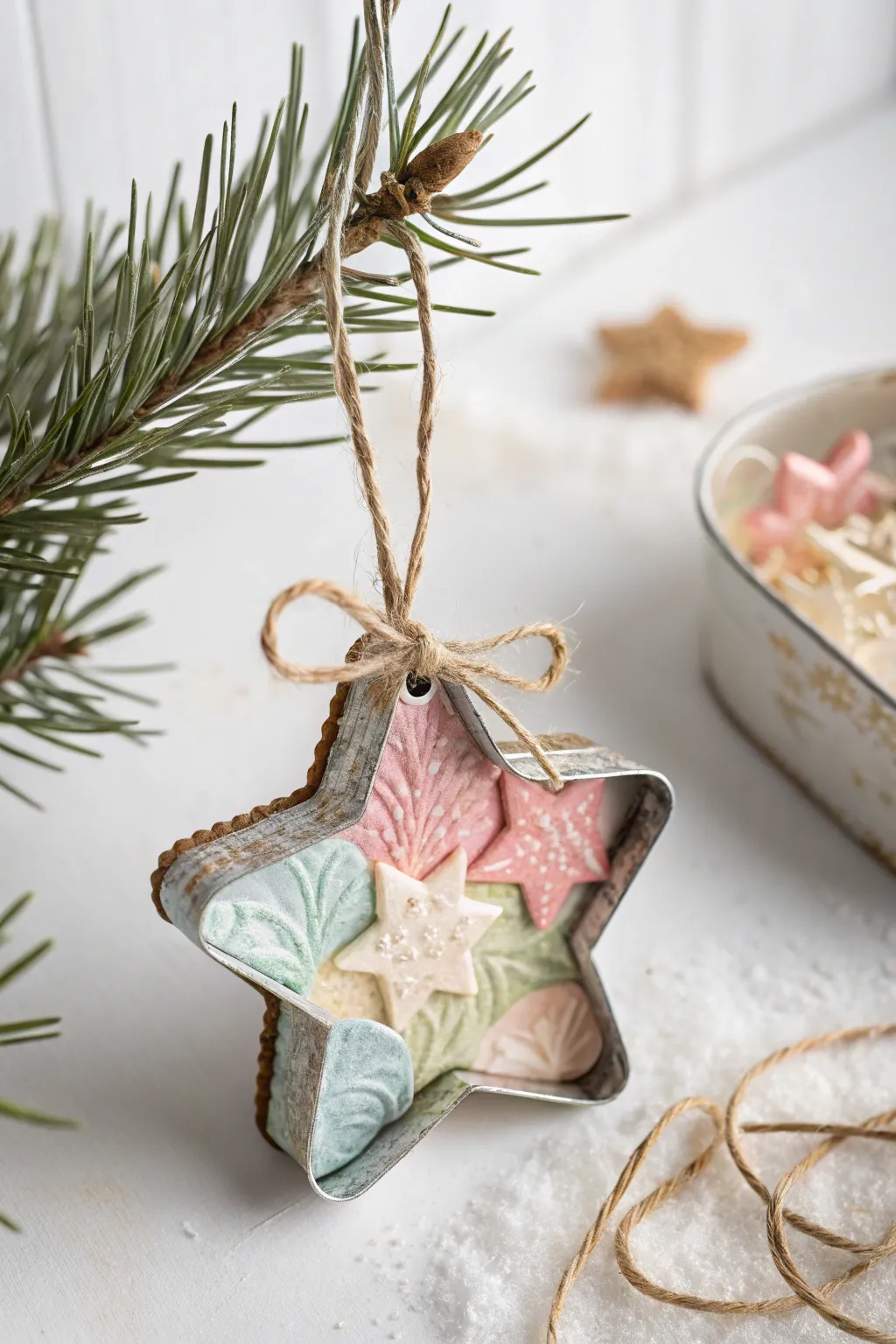 Craft your own holiday magic with these charming cookie cutter ornaments!