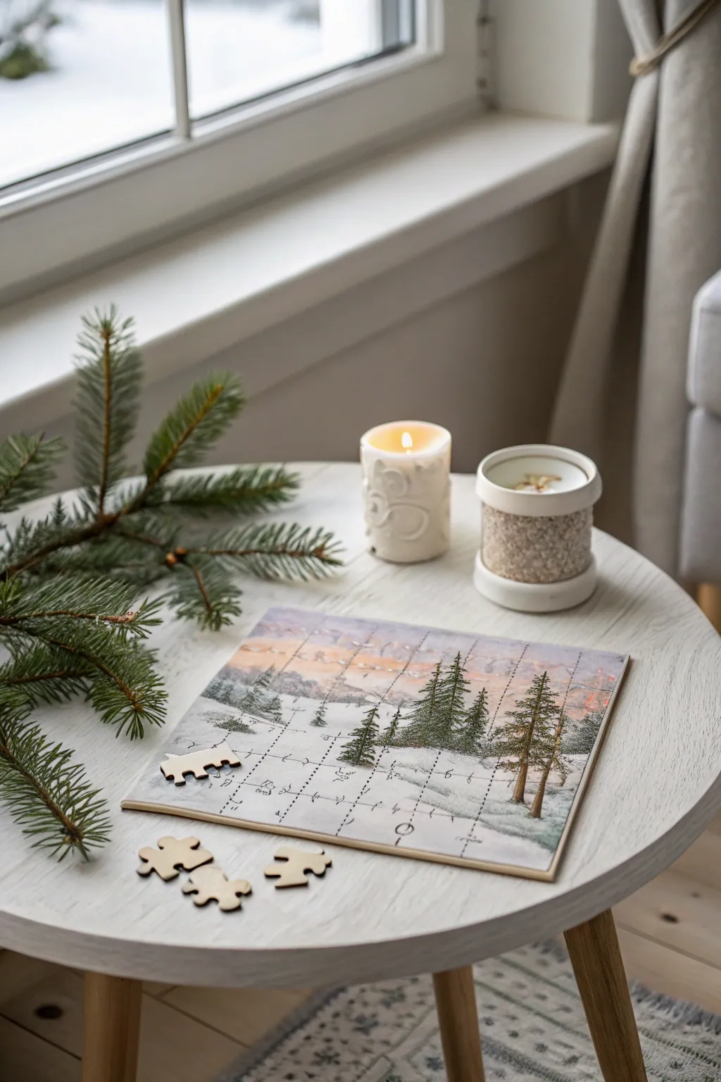 Gather around this charming mini puzzle and let the festive fun begin!