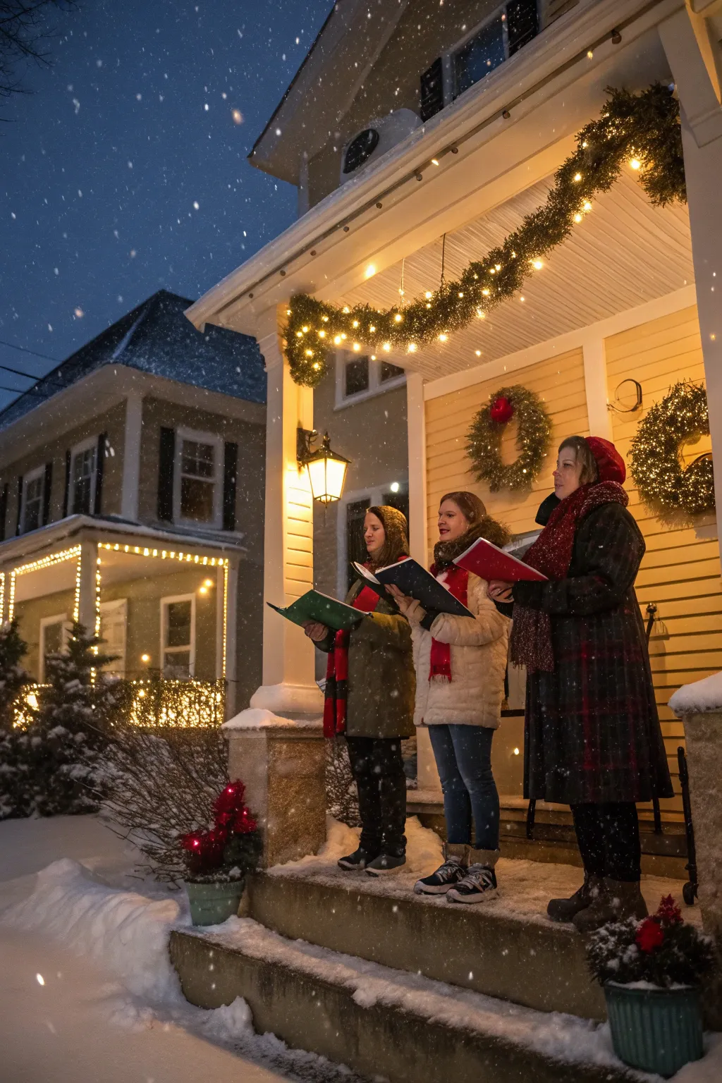 Bring joy to the community with a caroling event.