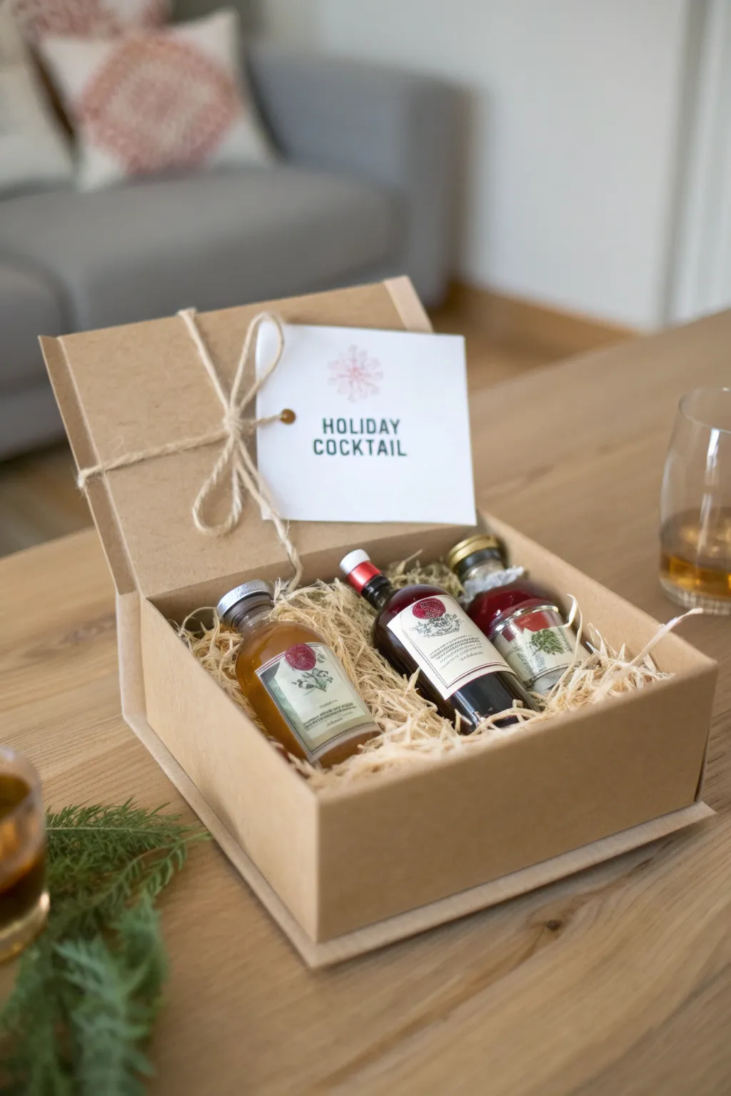 Craft your perfect holiday drink with this minimalist DIY cocktail kit. Perfect for the creative spirits on your gift list!