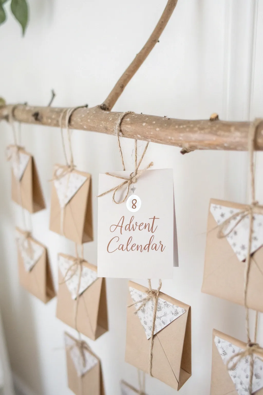 Embrace the joy of anticipation with a handmade Advent calendar that captures the essence of simplicity and natural beauty.