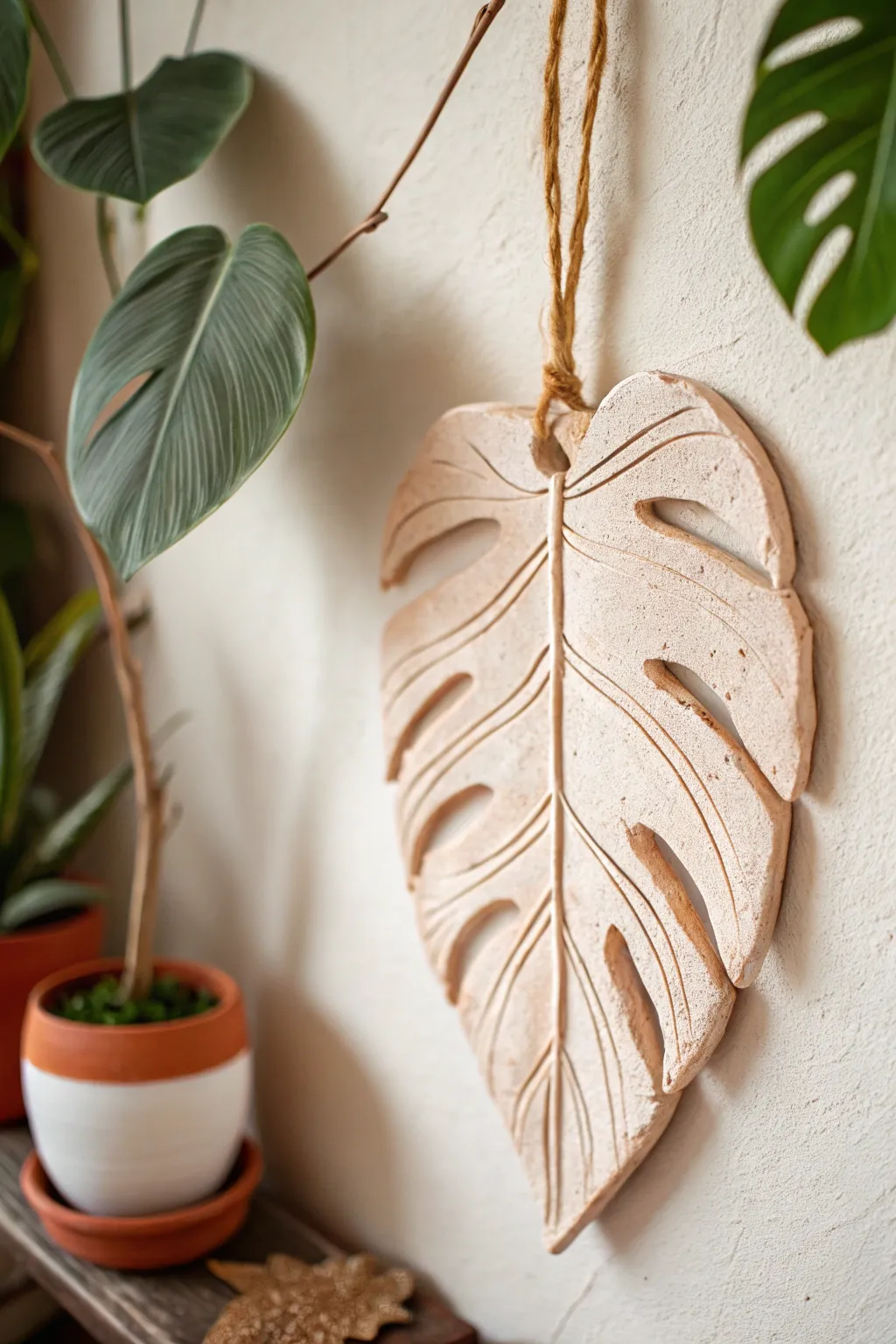 Embrace nature's artistry with organic clay wall hangings. #ClayCraft #OrganicEdges