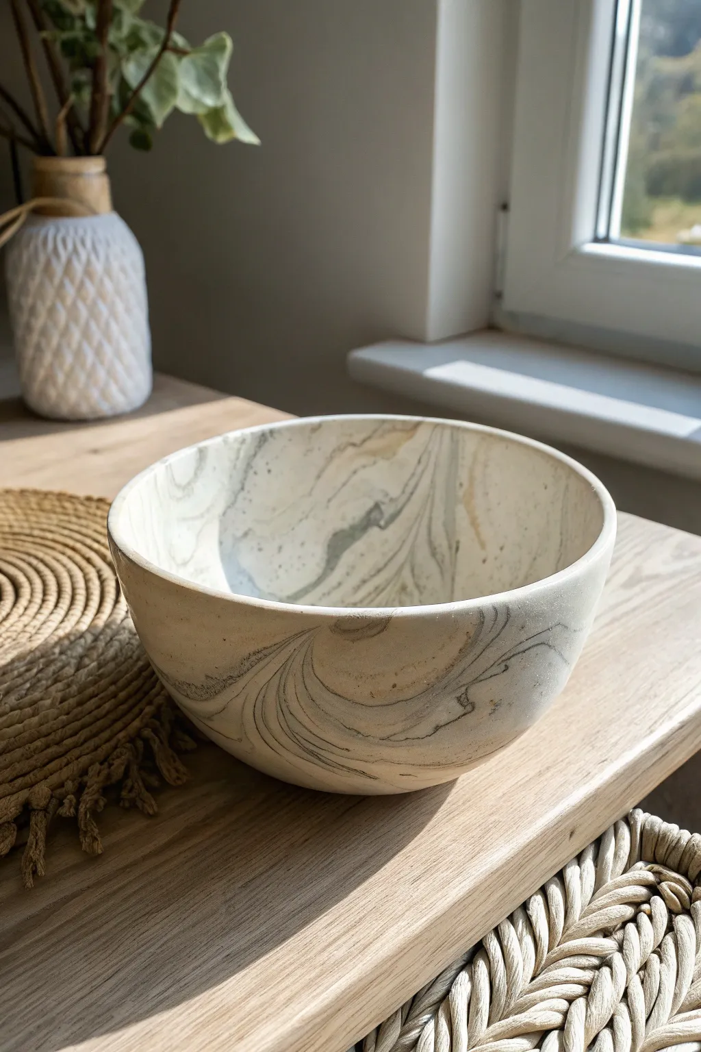 Discover the timeless elegance of marbled clay—where simplicity meets artful design.