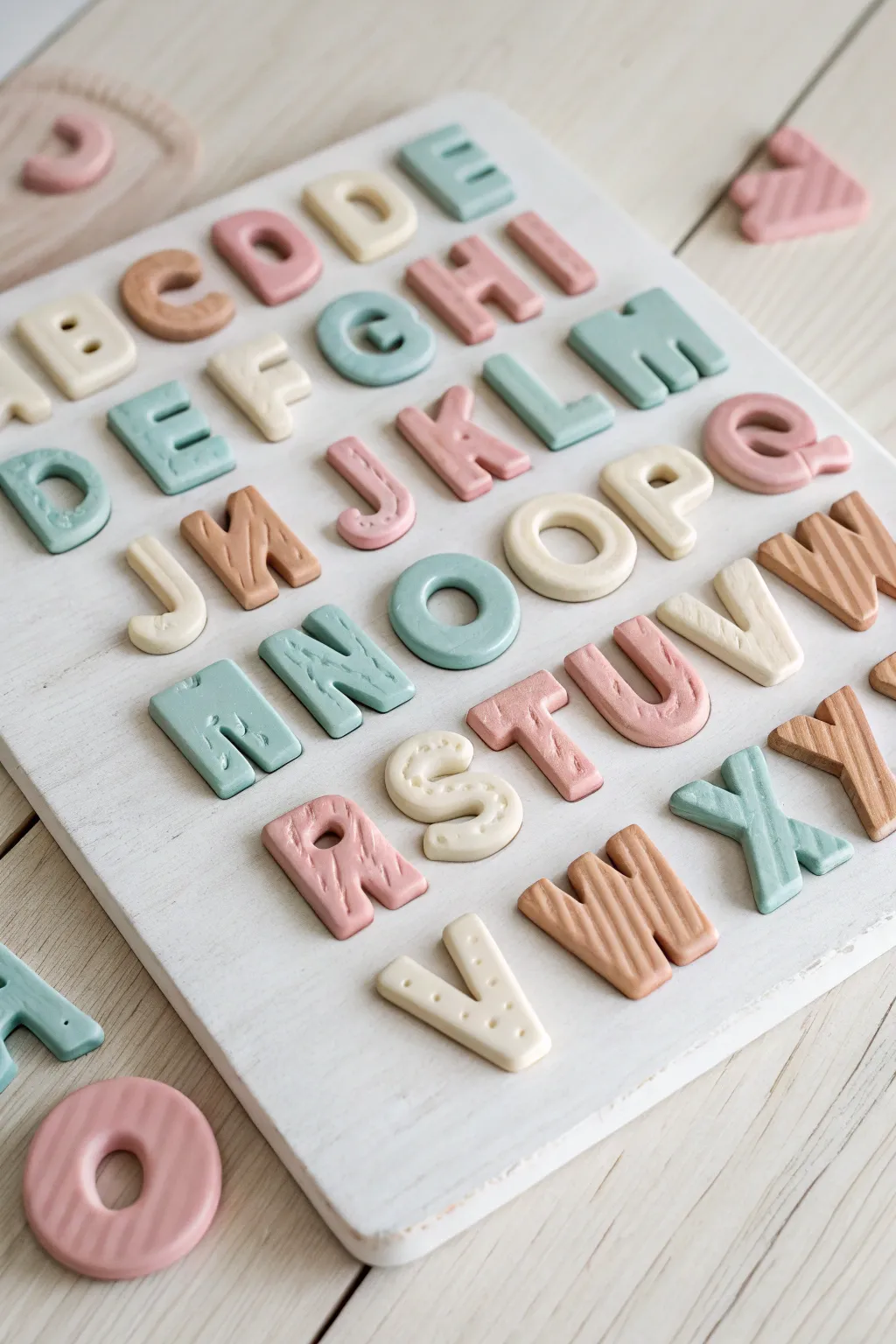 Transform your fridge into a playful masterpiece with these handcrafted clay alphabet magnets, where simplicity meets creativity.