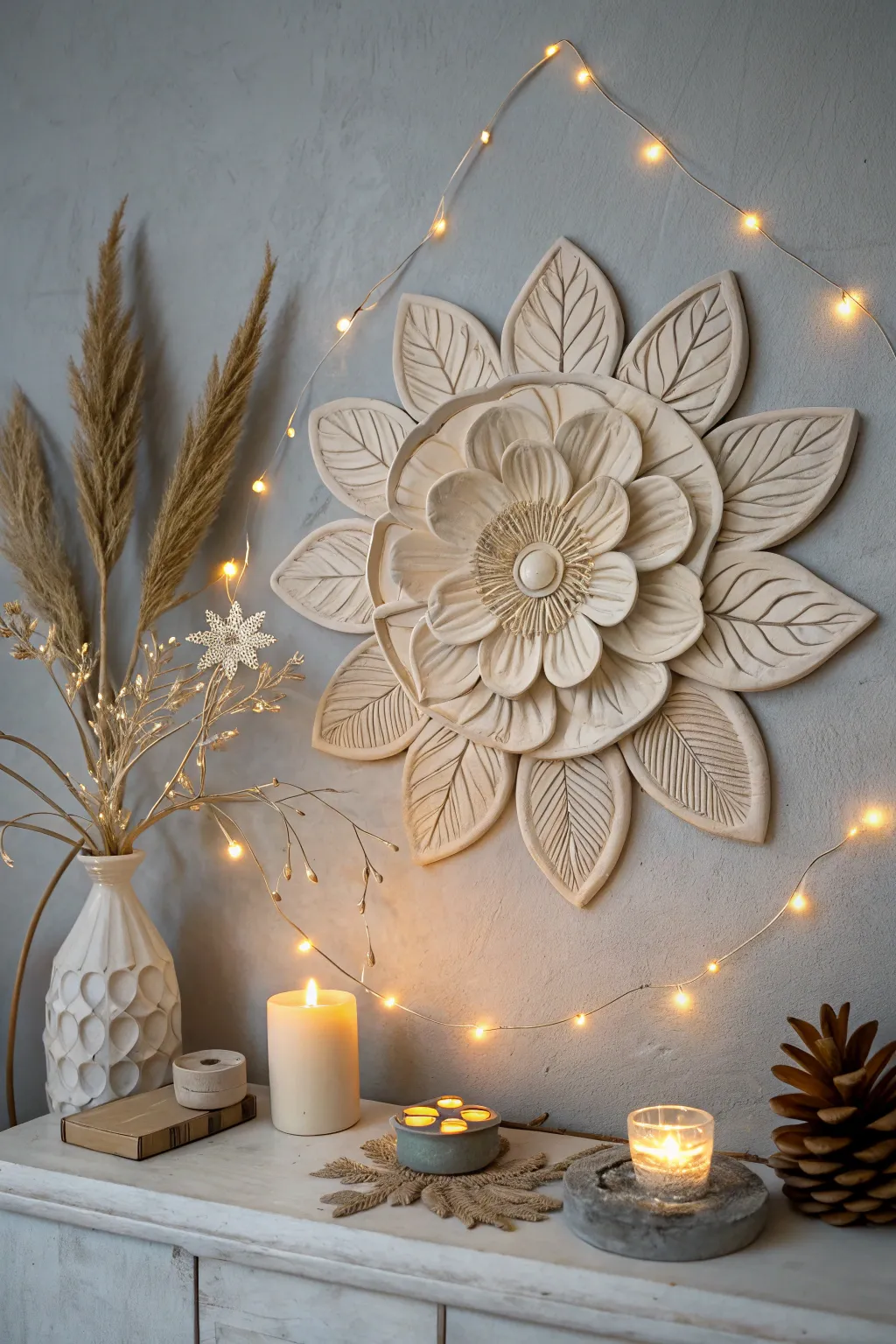 Bring a touch of magic to your space with illuminated clay floral art, where craftsmanship meets ethereal beauty.