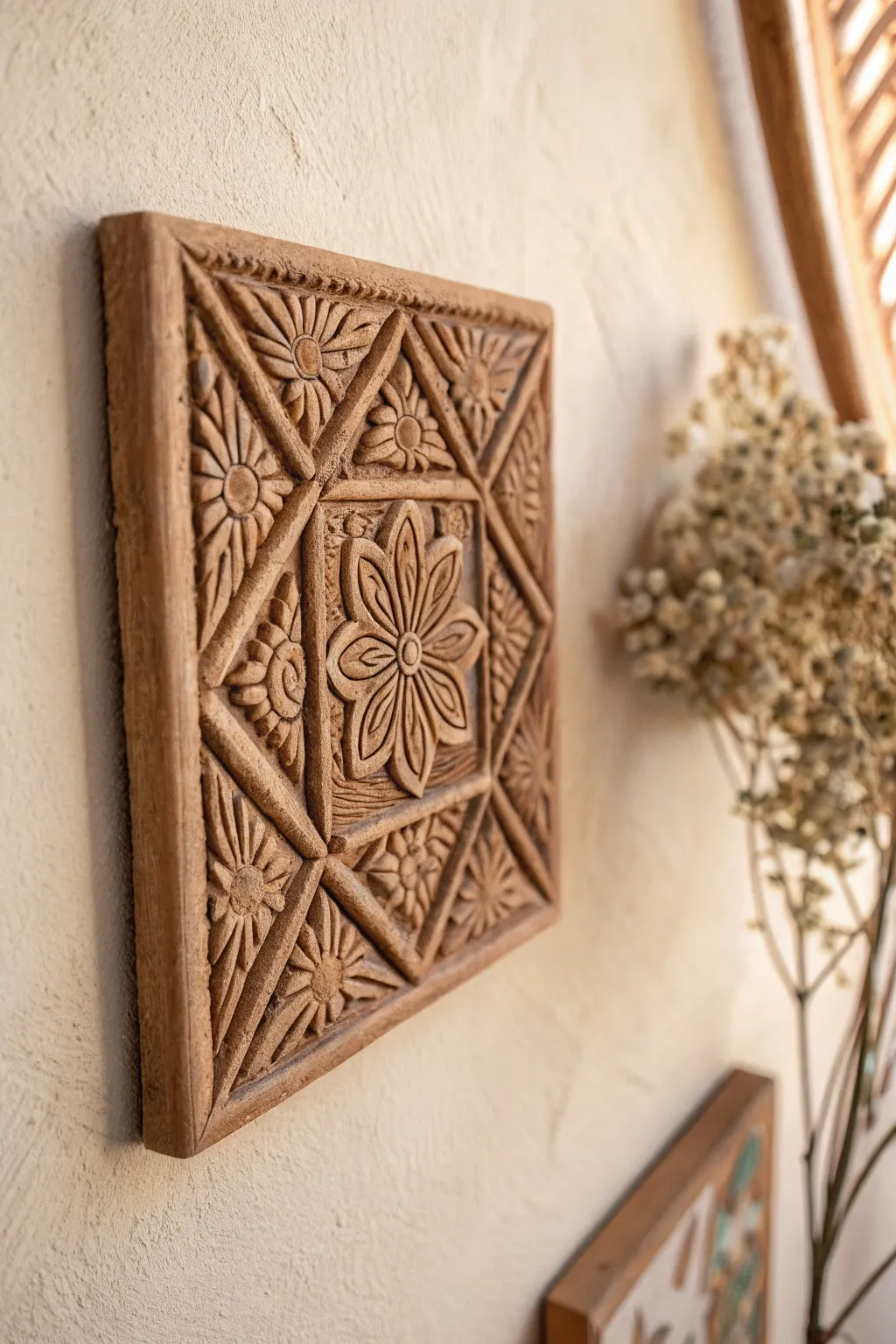 Elevate your space with the timeless elegance of handcrafted clay tiles.