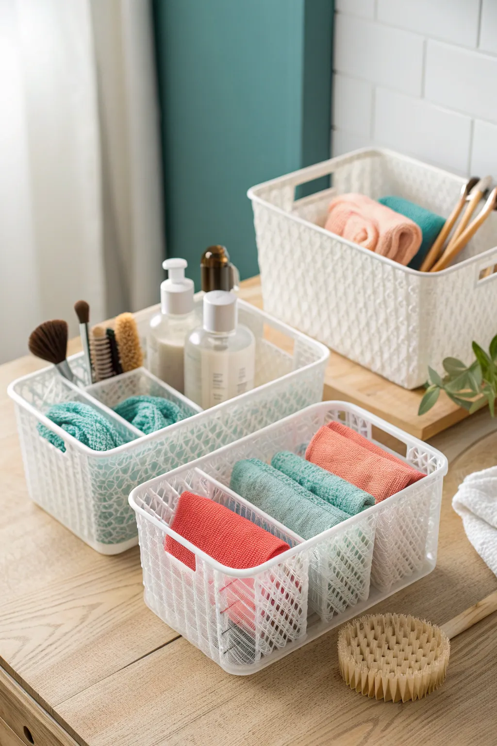Transform your cleaning routine with this chic and functional organization set. Embrace simplicity and style!