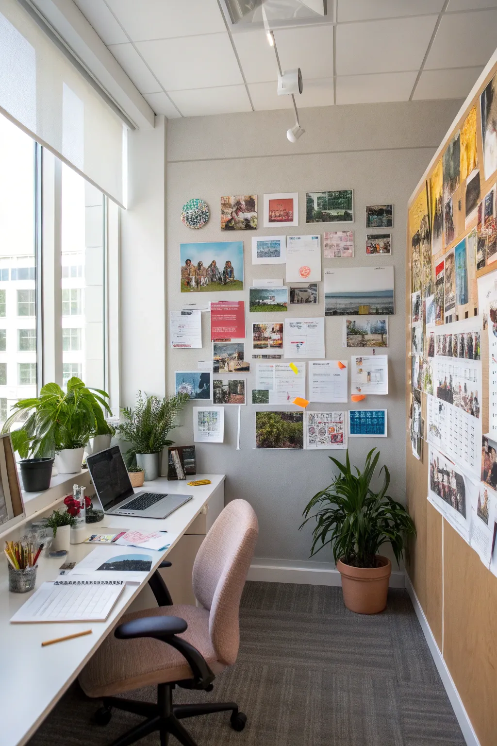 A vision board helps visualize and achieve goals.