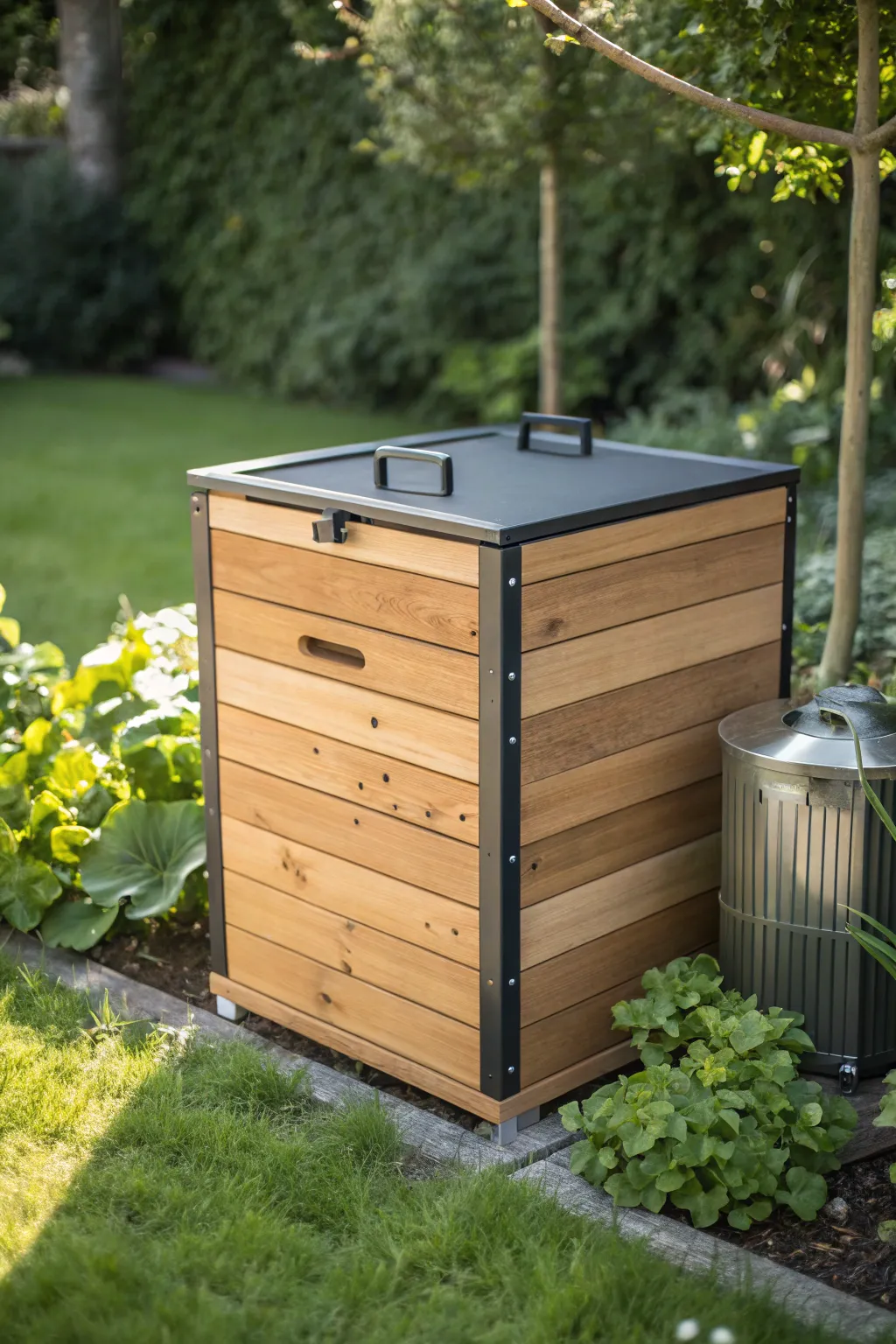 Elevate your composting game with this expertly crafted hot compost bin, blending efficiency with style.