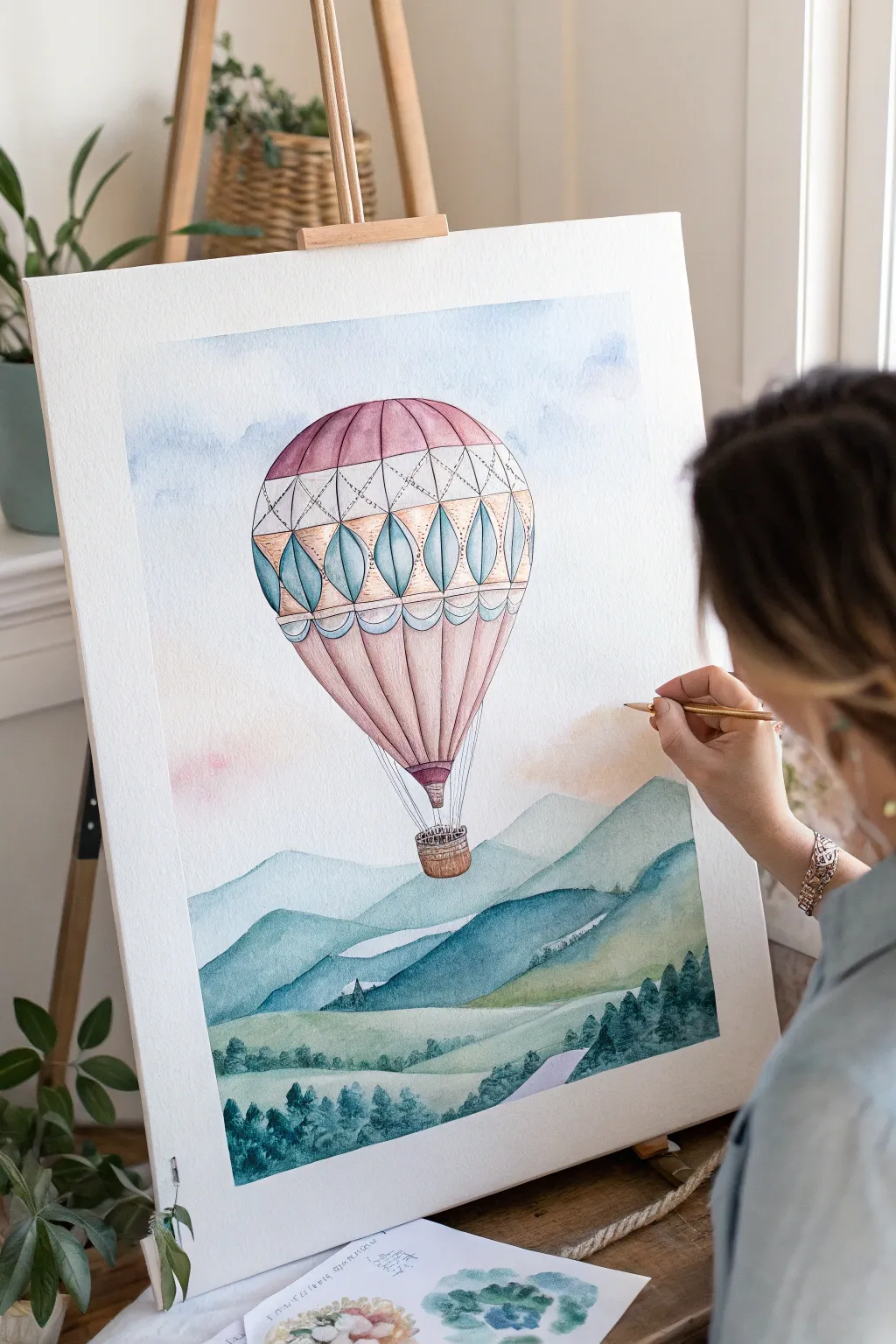 Elevate your creativity with dreamy watercolor hot air balloons!
