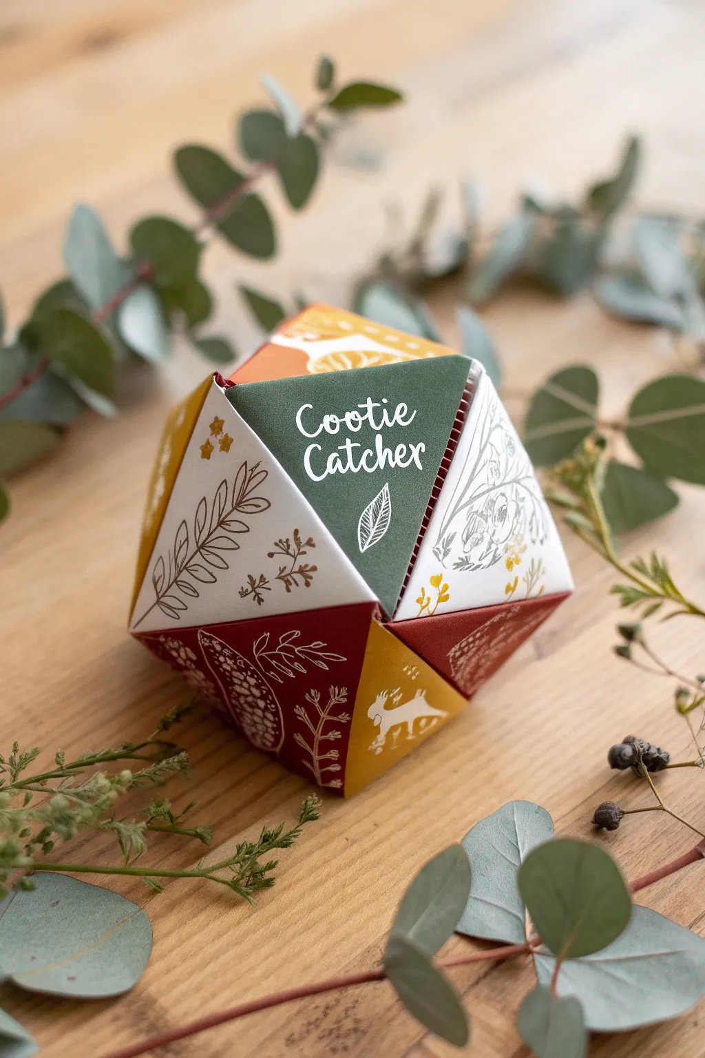 Unlock your creativity with a beautifully crafted cootie catcher, where each fold leads to a new storytelling journey.