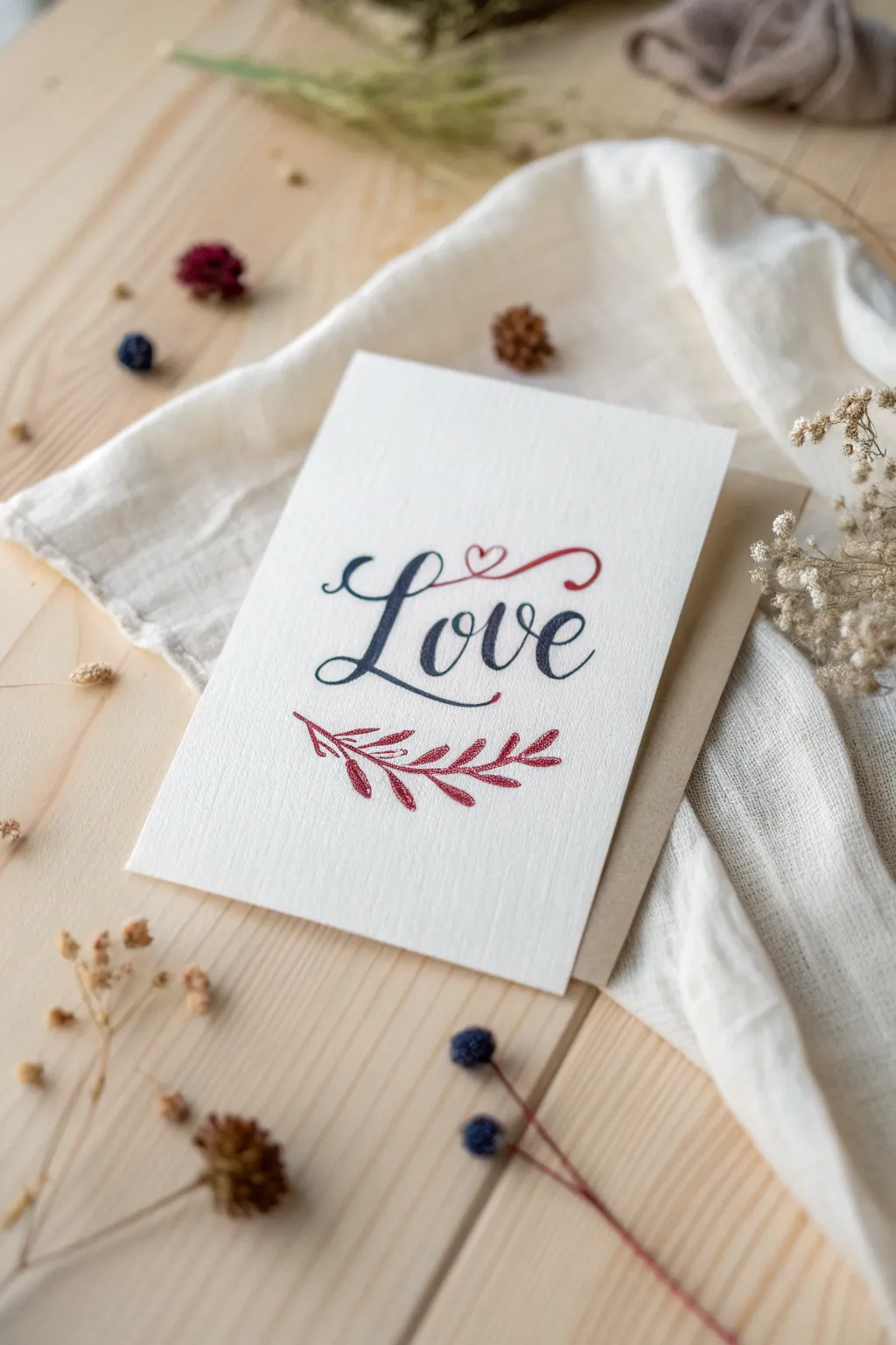Capture hearts with love-infused quotes on minimalist cards, perfect for the modern romantic.