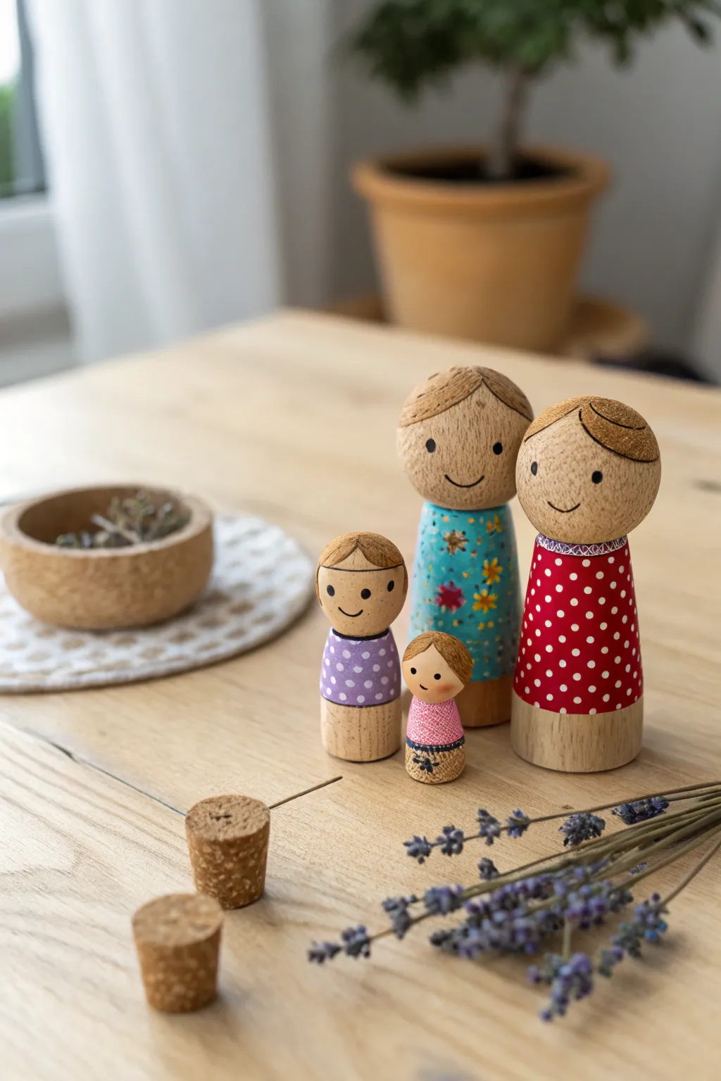 Celebrate Father’s Day with a handcrafted cork family - where creativity meets simplicity!