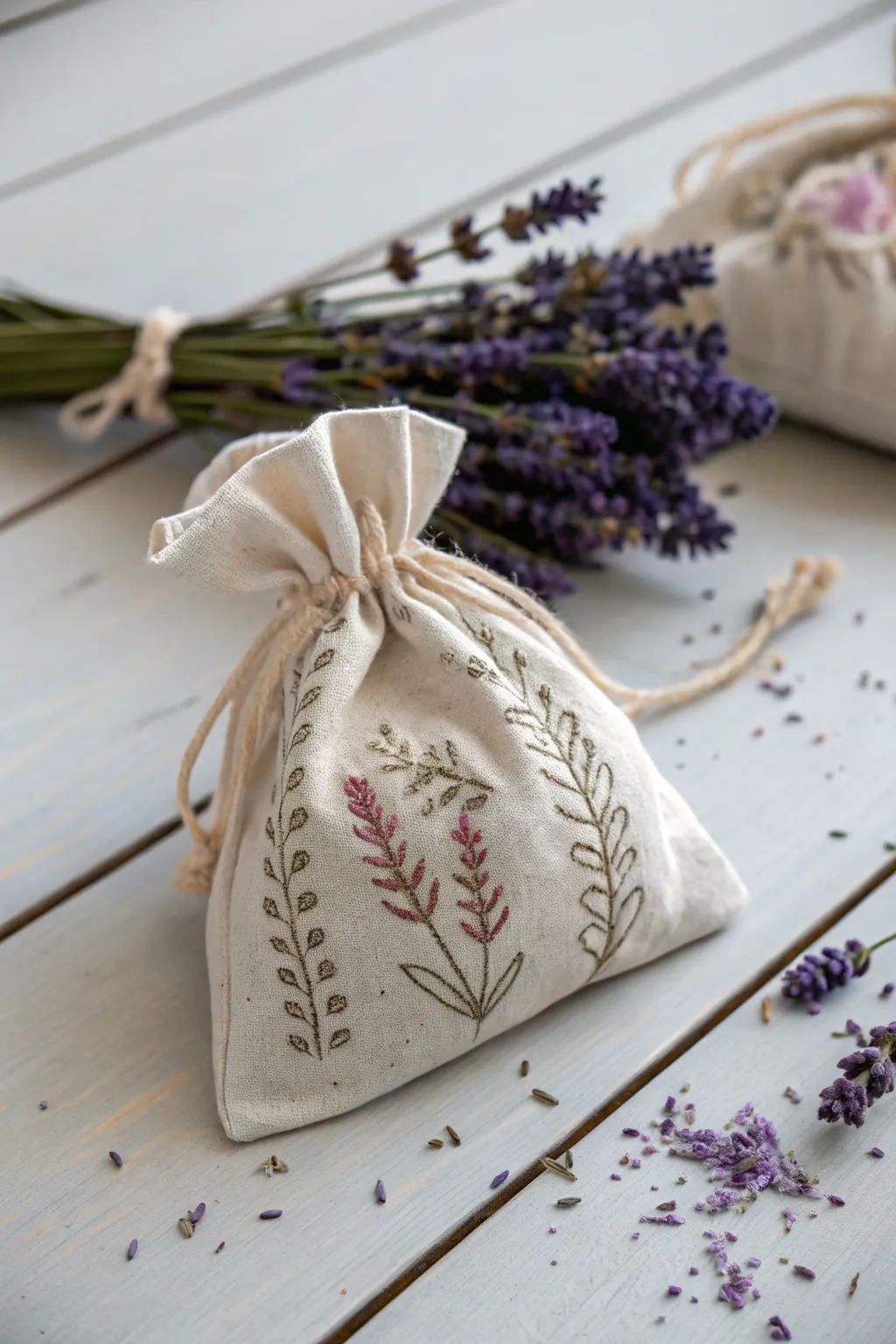 Embrace tranquility with handmade lavender sachets—perfect for adding a touch of serenity to any space.
