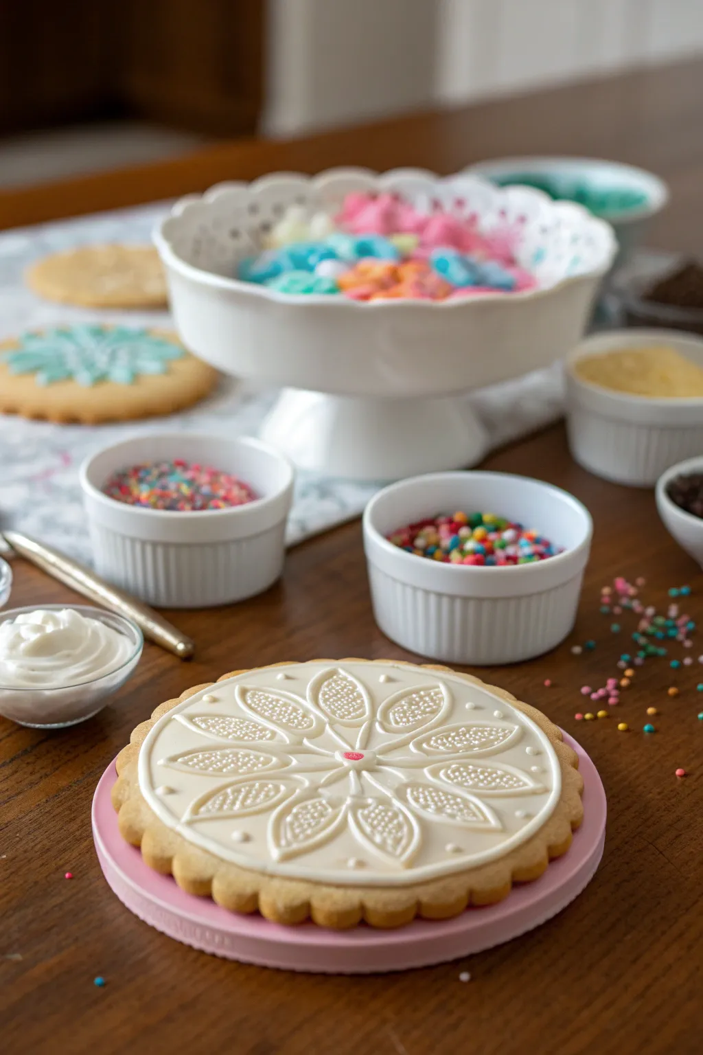 Crafting sweet memories: A cookie canvas for creativity.