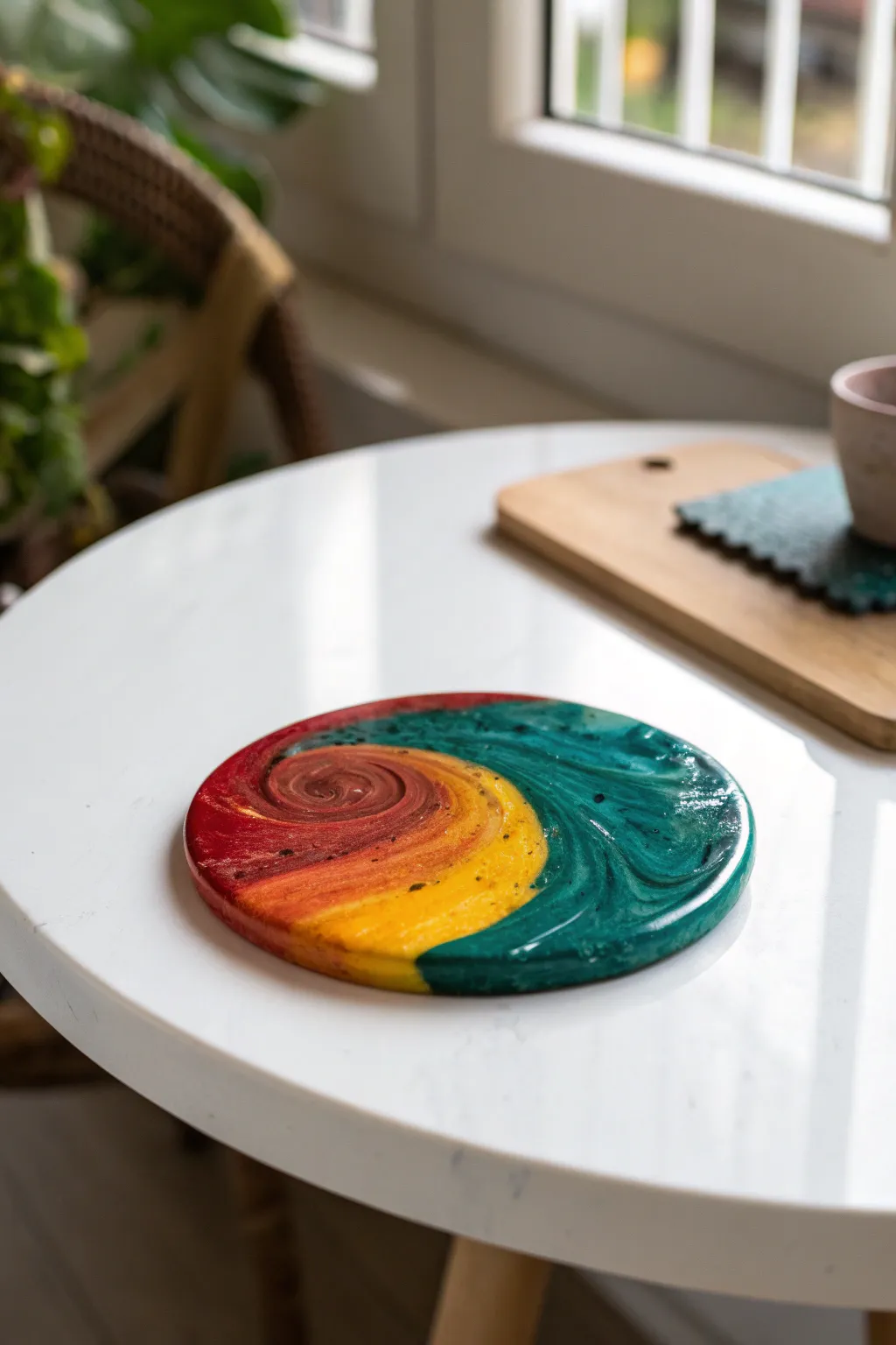 Brighten your table with these stunning crayon coasters—where art meets functionality!