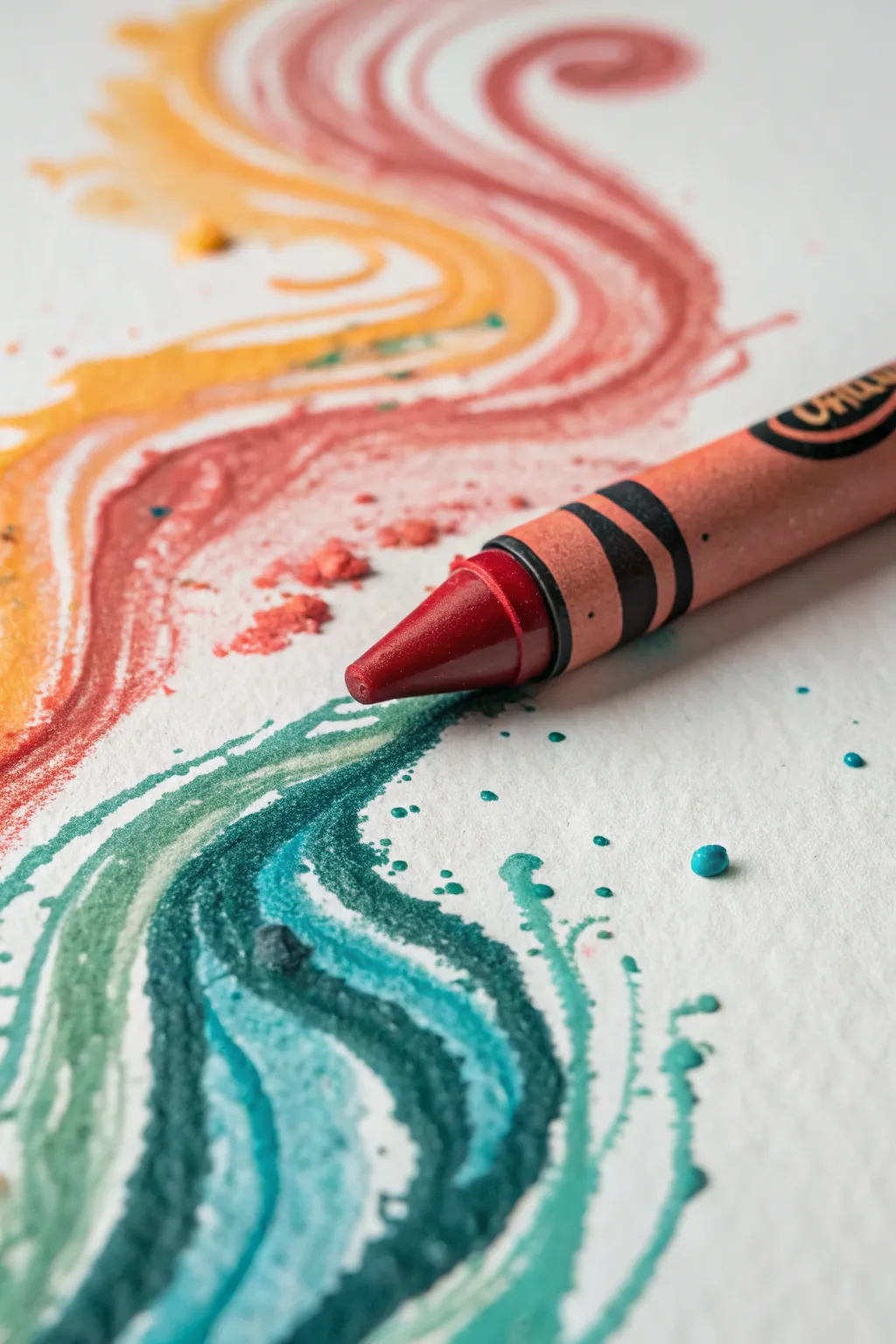 Transform your creativity with vibrant melting crayon art, where simplicity meets bold expression.