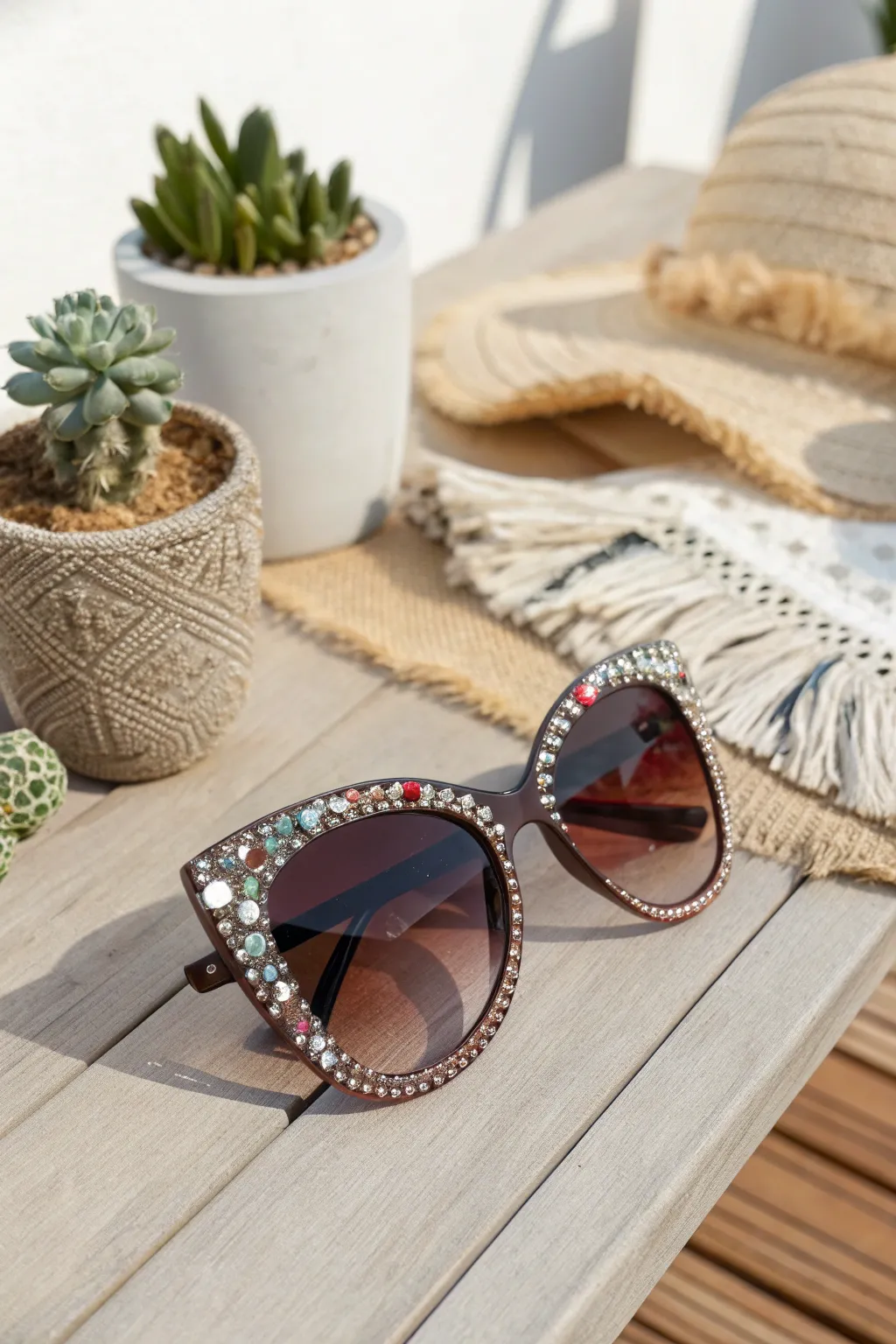 Add a dash of sparkle to your summer with these glam sunglasses!