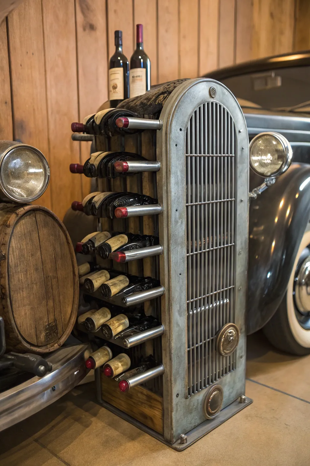 Transform vintage radiators into stunning wine racks that showcase craftsmanship and style.