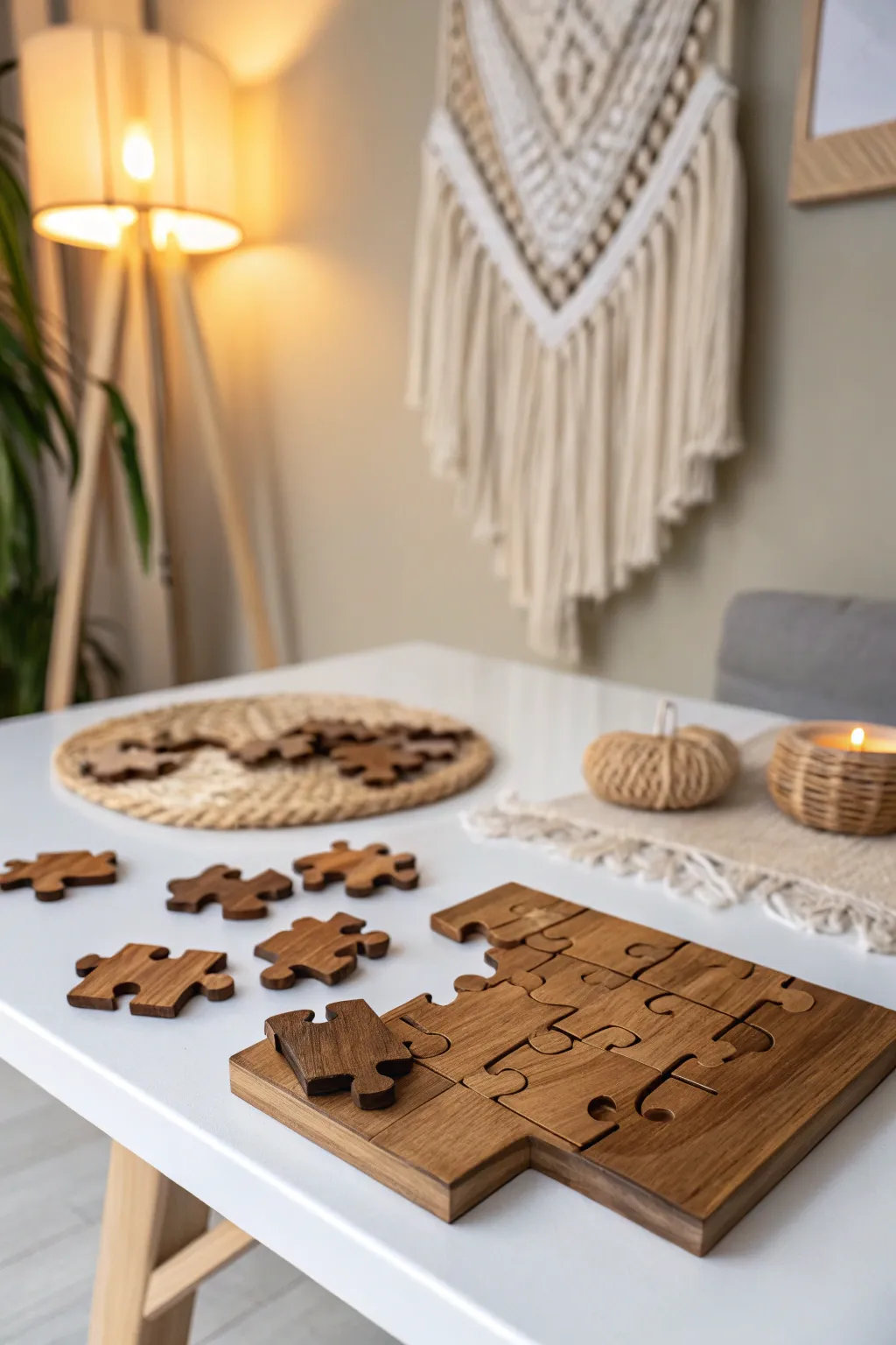 Unleash creativity and fun with a charming puzzle swap – where minimalist design meets playful spontaneity.