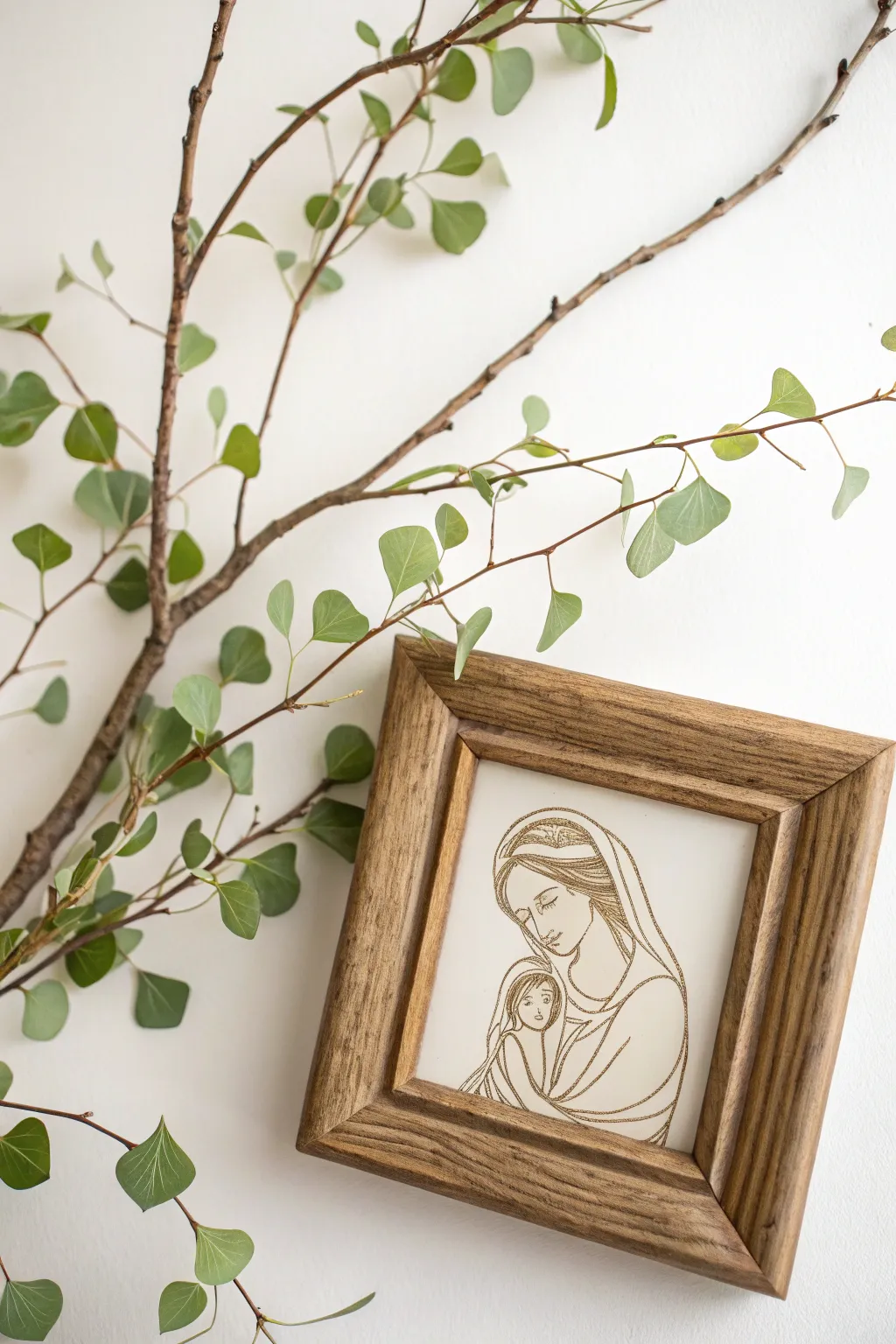Nature's gentle embrace: A tribute to mothers through the art of simplicity and natural beauty.