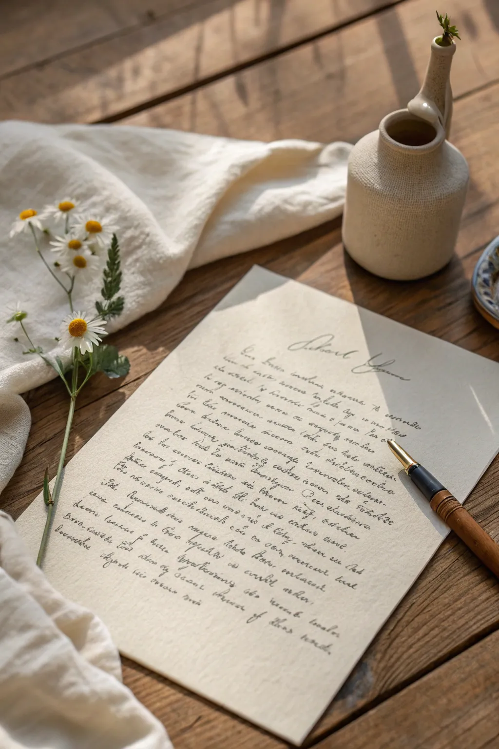 A heartfelt handwritten letter: a timeless gift that speaks volumes of love and gratitude.