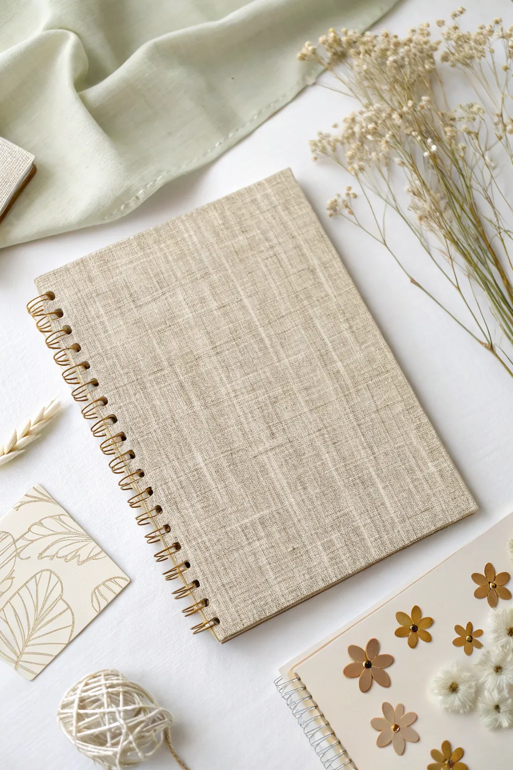Elevate your scrapbook with the tactile beauty of fabric swatches. 🌿✨