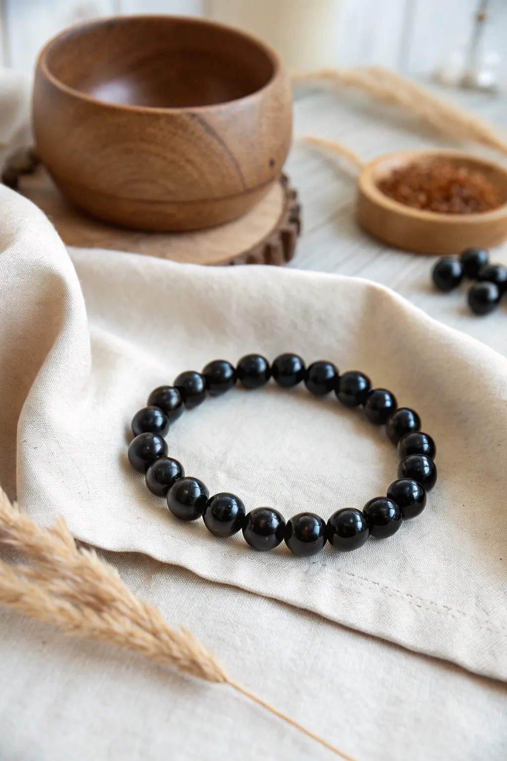 Embrace protection and elegance with the Black Obsidian Protector bracelet.
