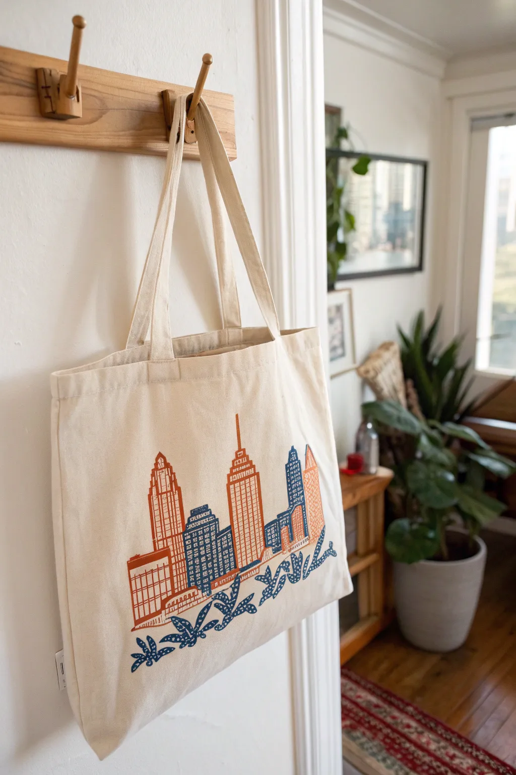 Carry a piece of your favorite city with you—Austin's skyline, beautifully crafted into a tote.