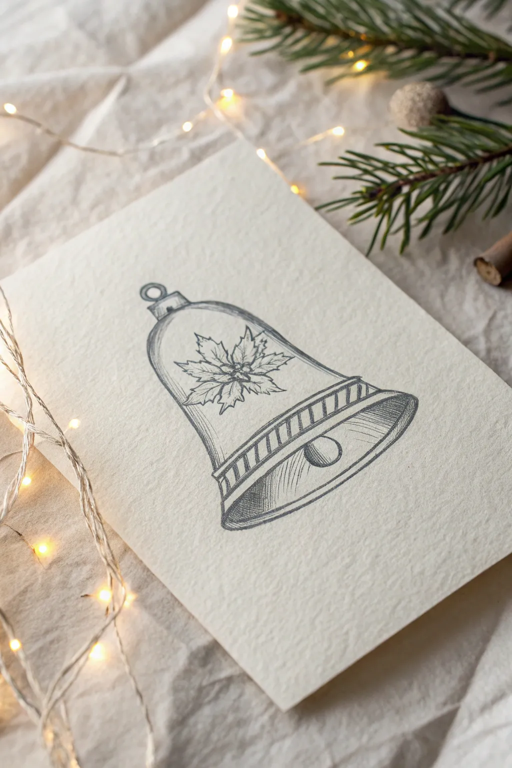 Ring in the holiday cheer with this charming Christmas bell doodle!