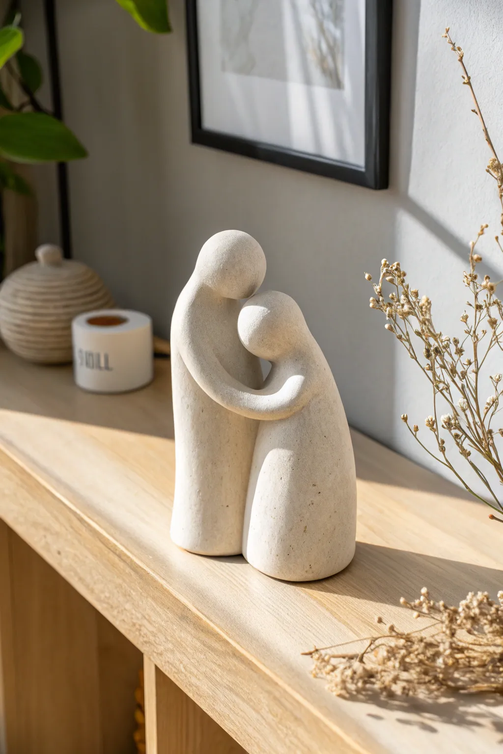 Celebrate love with charming clay couple figurines—handcrafted simplicity at its finest.
