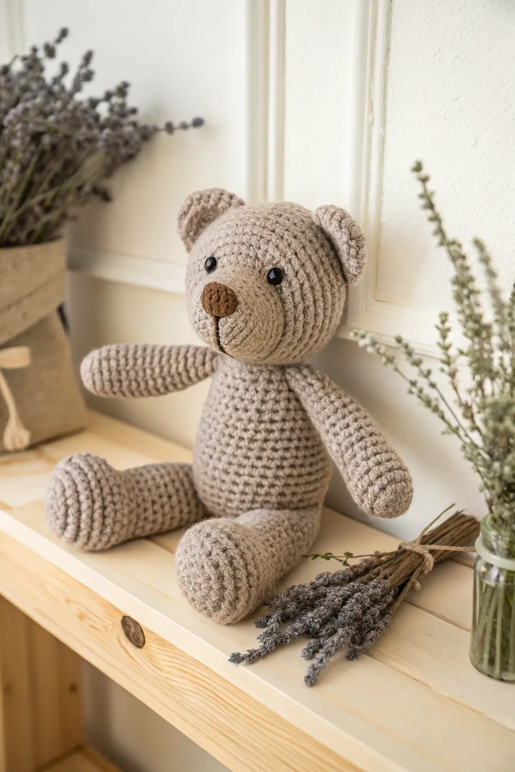 Embrace the warmth of a snuggly bear, your perfect bedtime companion.