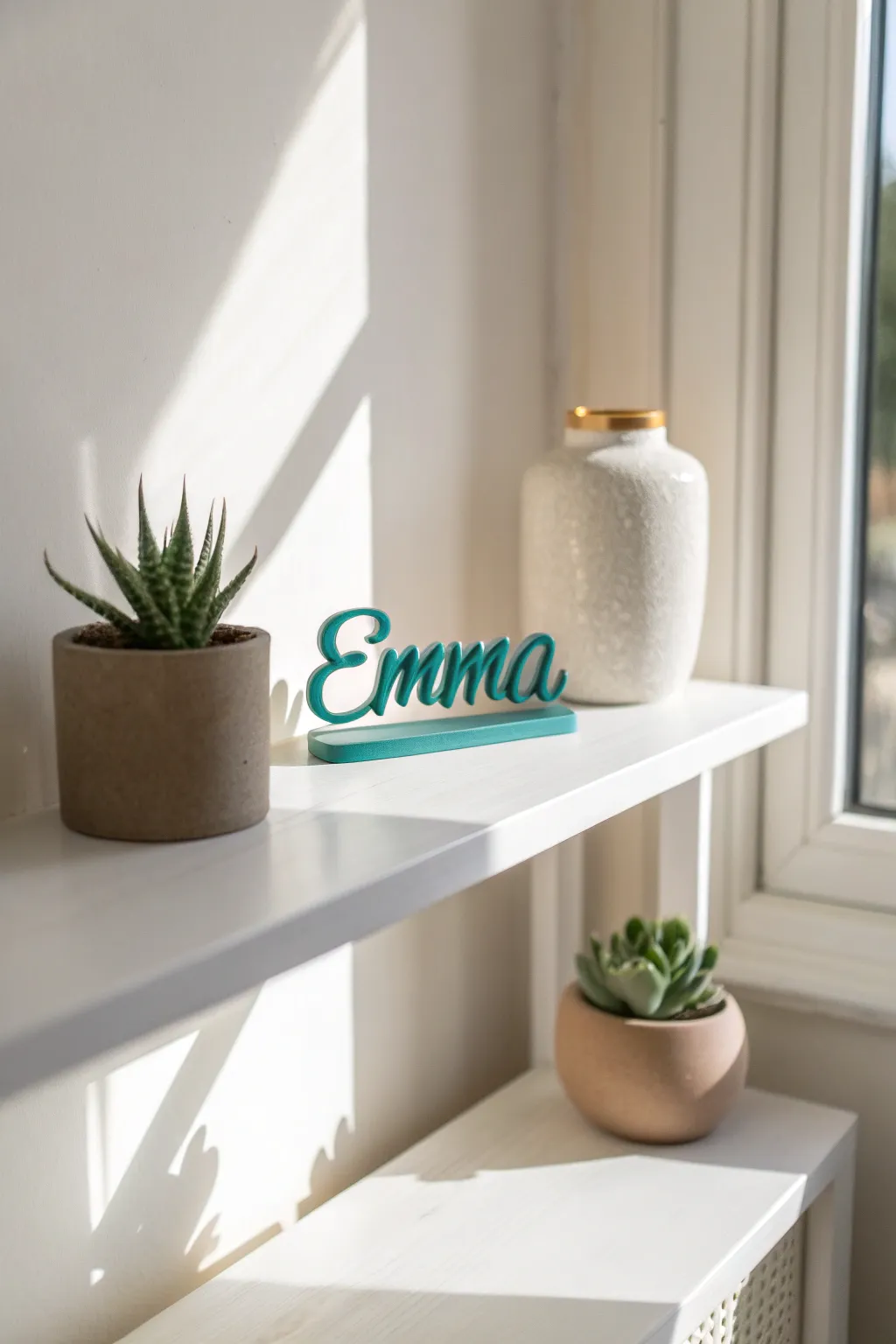 Add a personal touch to your space with a charming 3D-printed name sign!