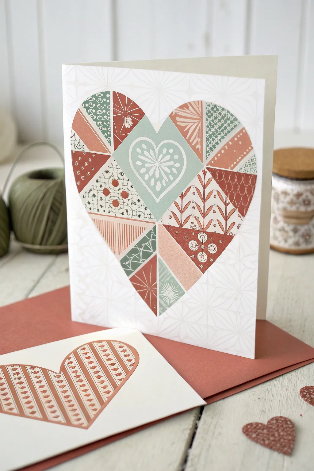 Create heartfelt connections with patterned paper hearts that blend minimalist elegance and boho charm.