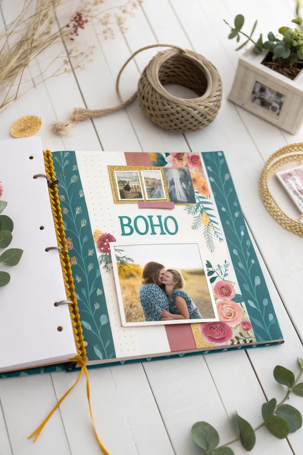 Elevate your dad's scrapbook with vibrant digital elements for a personal touch!